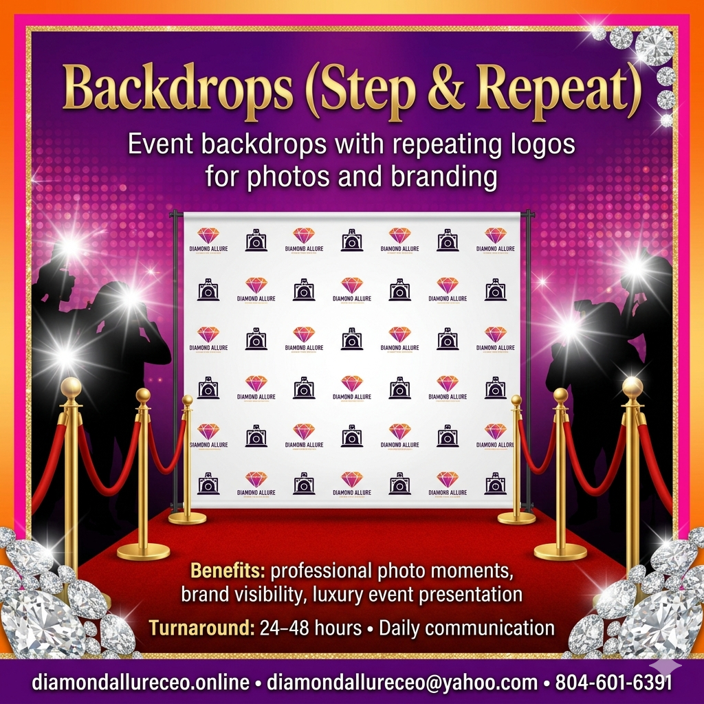 Backdrops Step Repeat  from Dyme Squad