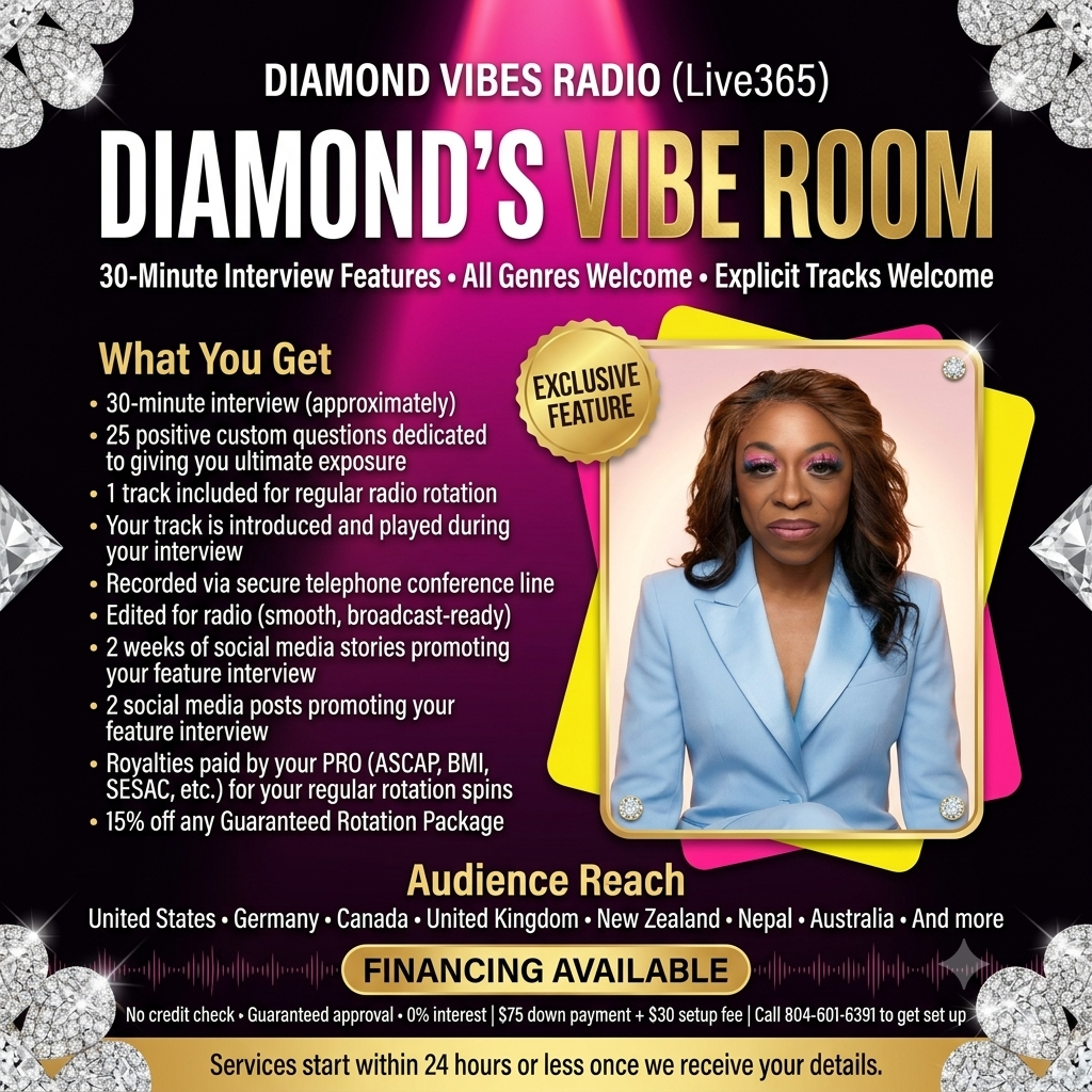 Diamond S Vibe Room Artist Interview Diamond Vibes Radio On Live365  from Dyme Squad