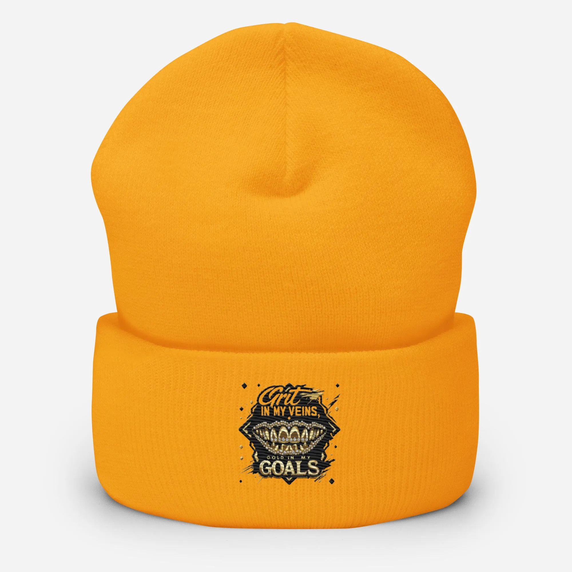 Grit In My Veins Cuffed Beanie from Dyme Squad