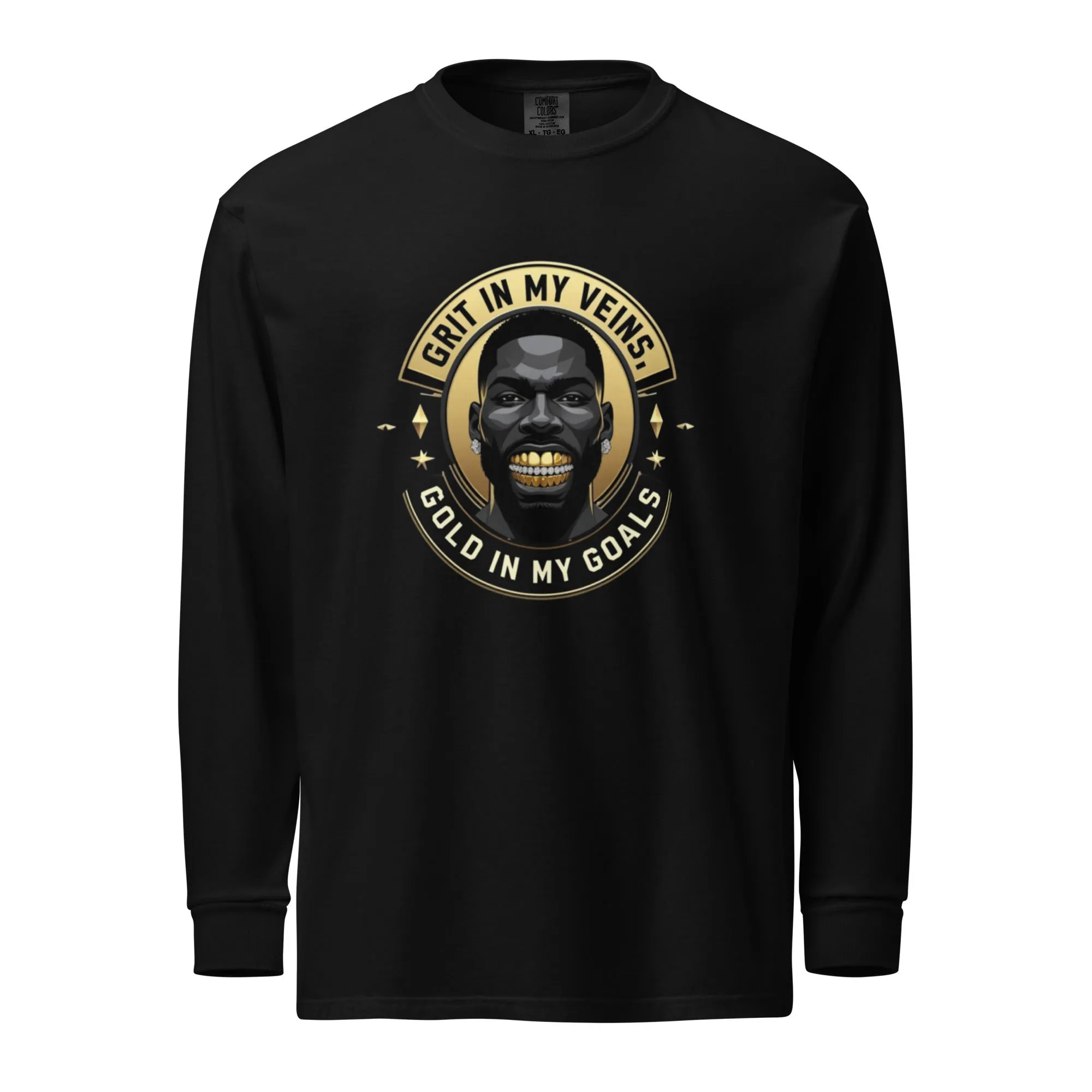 Grit In My Veins D2 Garment Dyed Heavyweight Long Sleeve Shirt from Dyme Squad