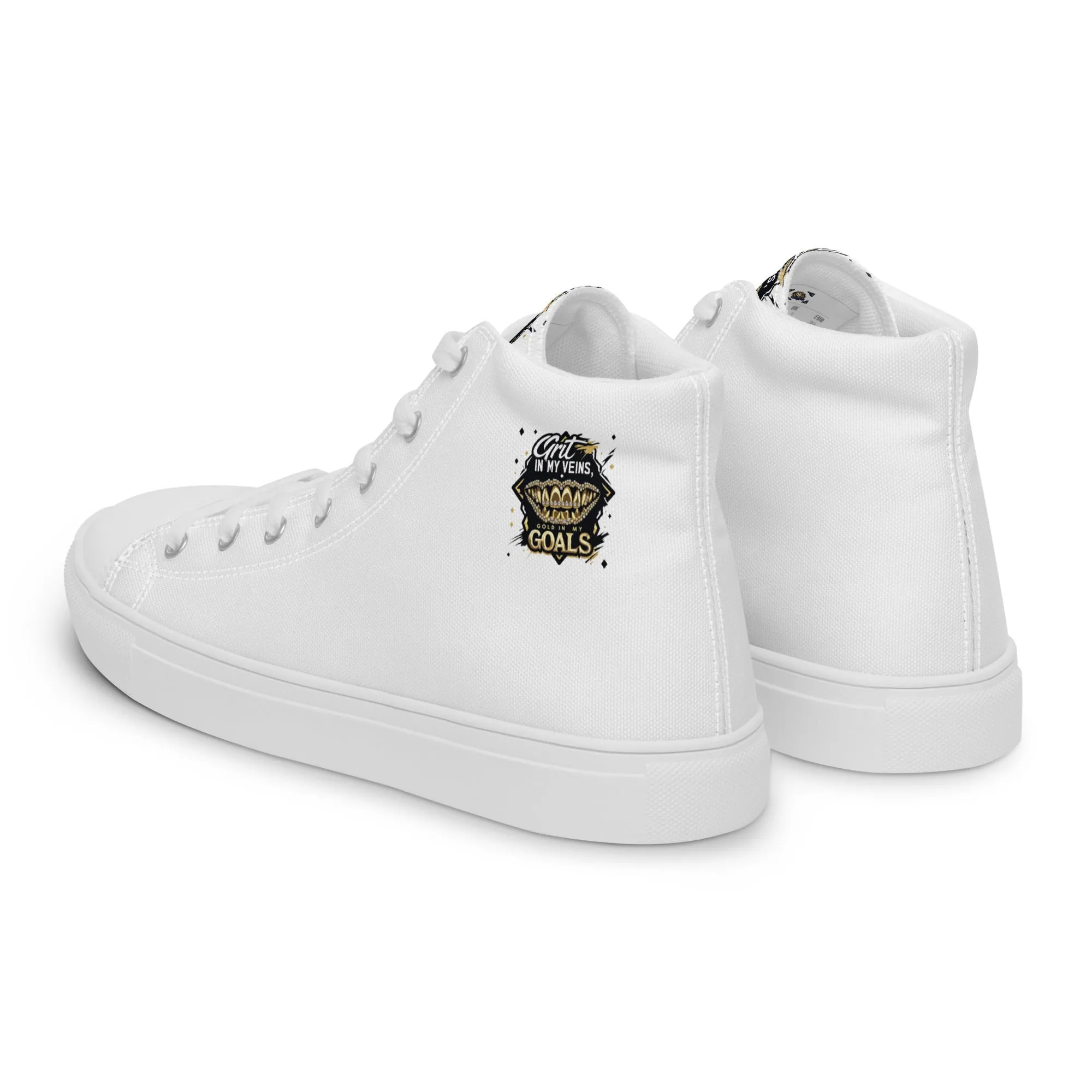 Grit In My Veins Men S High Top Canvas Shoes from Dyme Squad