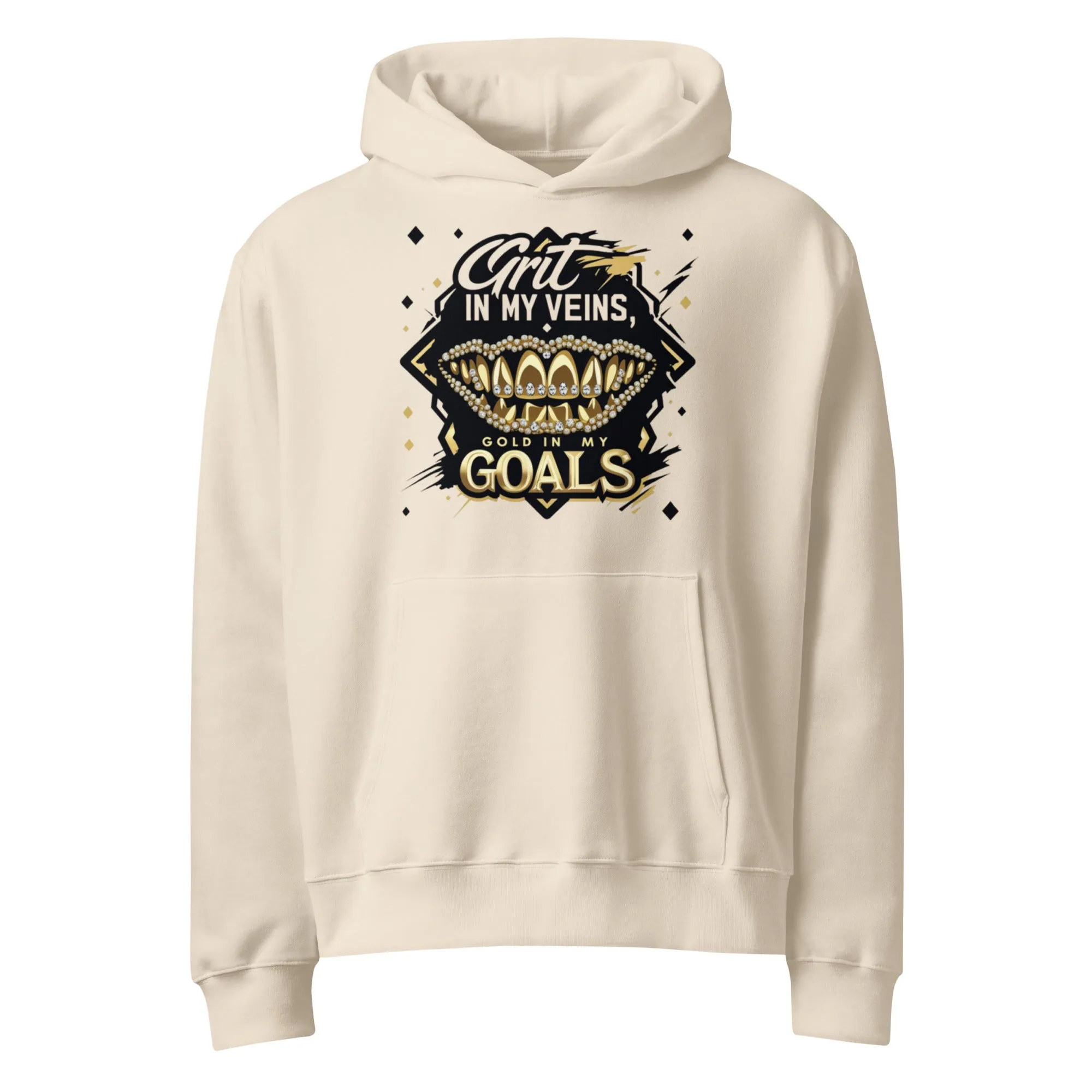 Grit In My Veins Oversized Heavyweight Hoodie from Dyme Squad
