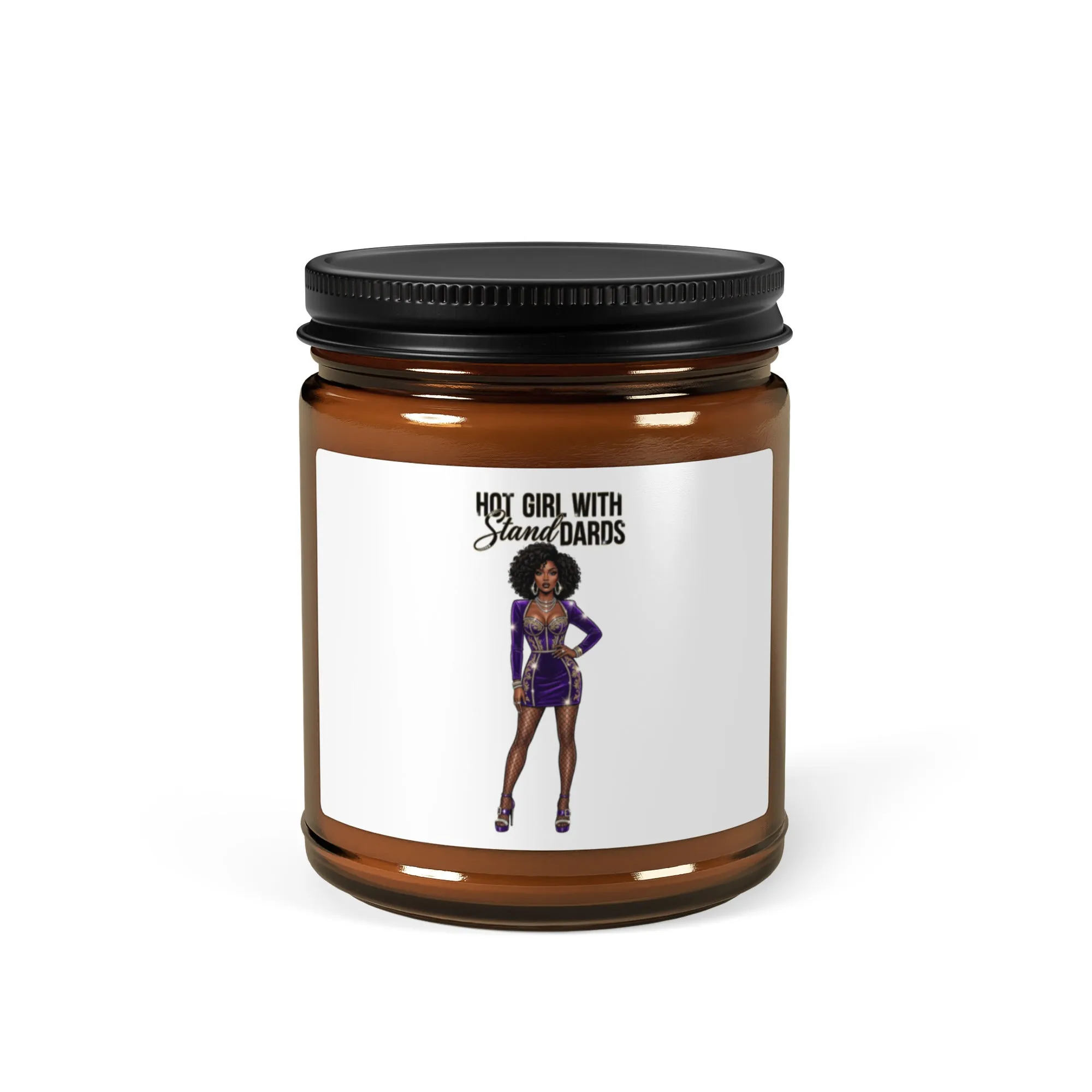 Hot Girl With Standards Amber Jar Soy Candle from Dyme Squad
