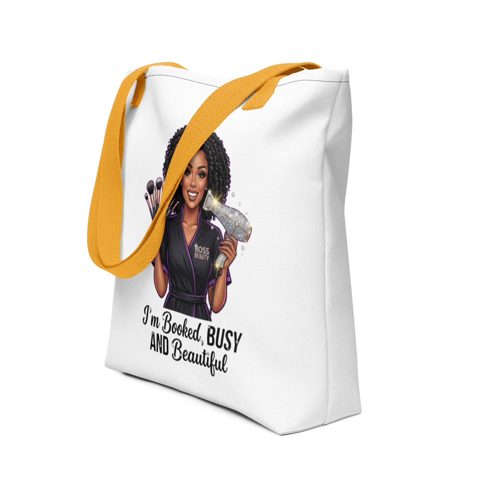 I M Booked Busy And Beautiful Tote Bag from Dyme Squad