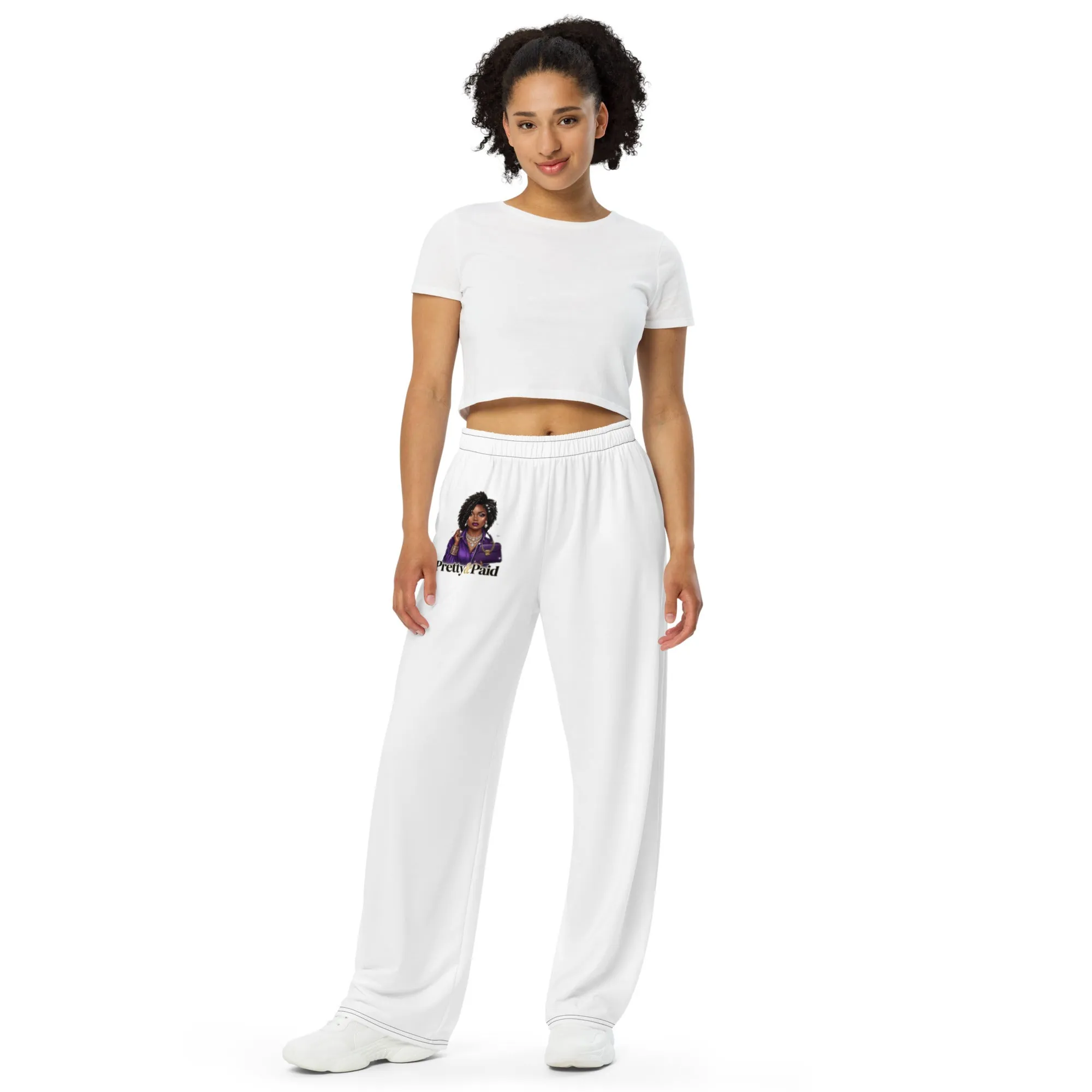 Pretty Paid All Over Print Unisex Wide Leg Pants from Dyme Squad