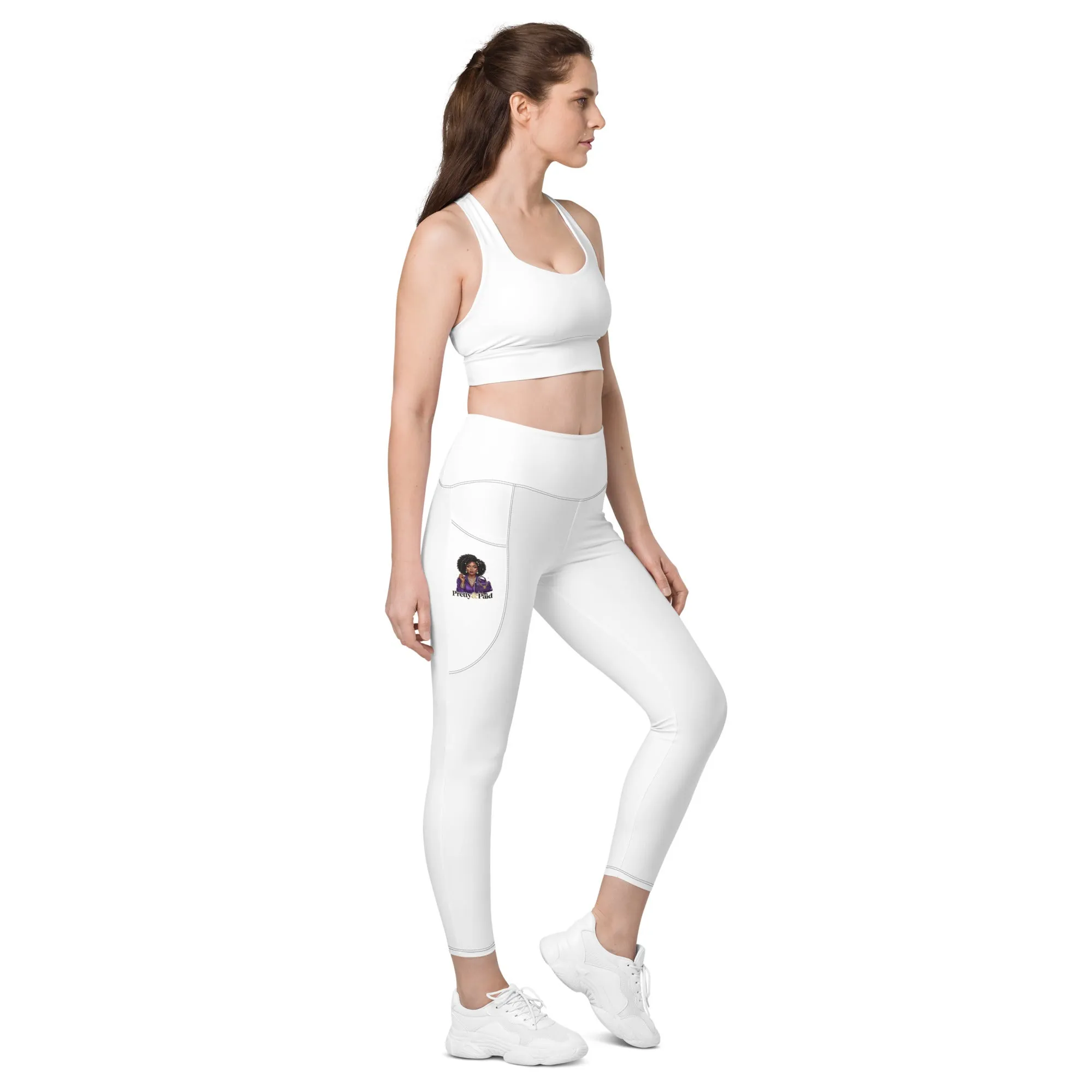 Pretty Paid Leggings With Pockets from Dyme Squad