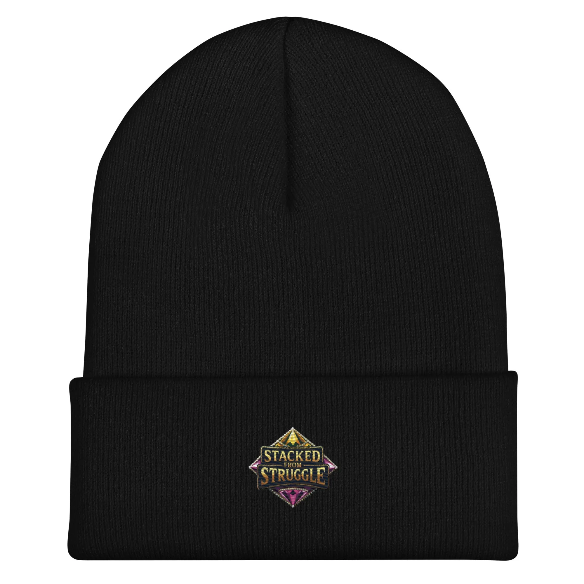 Stacked From Struggle D4 Cuffed Beanie from Dyme Squad