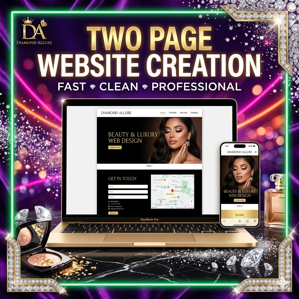 Two Page Website Creation from Dyme Squad