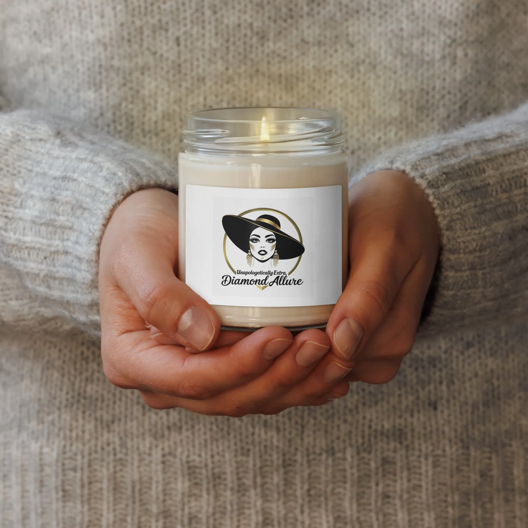 Unapologetically Extra Cinnamon Vanilla Scented Soy Candle from Dyme Squad
