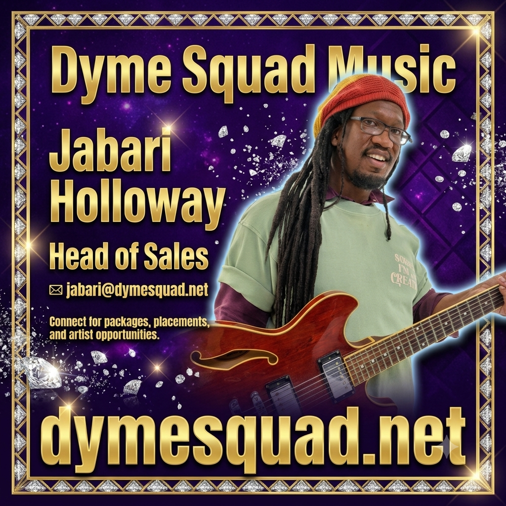 Jabari Holloway, Head of Sales at Dyme Squad Music