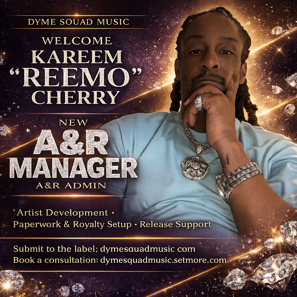 Kareem “Reemo” Cherry, A&R Manager / A&R Admin at Dyme Squad Music