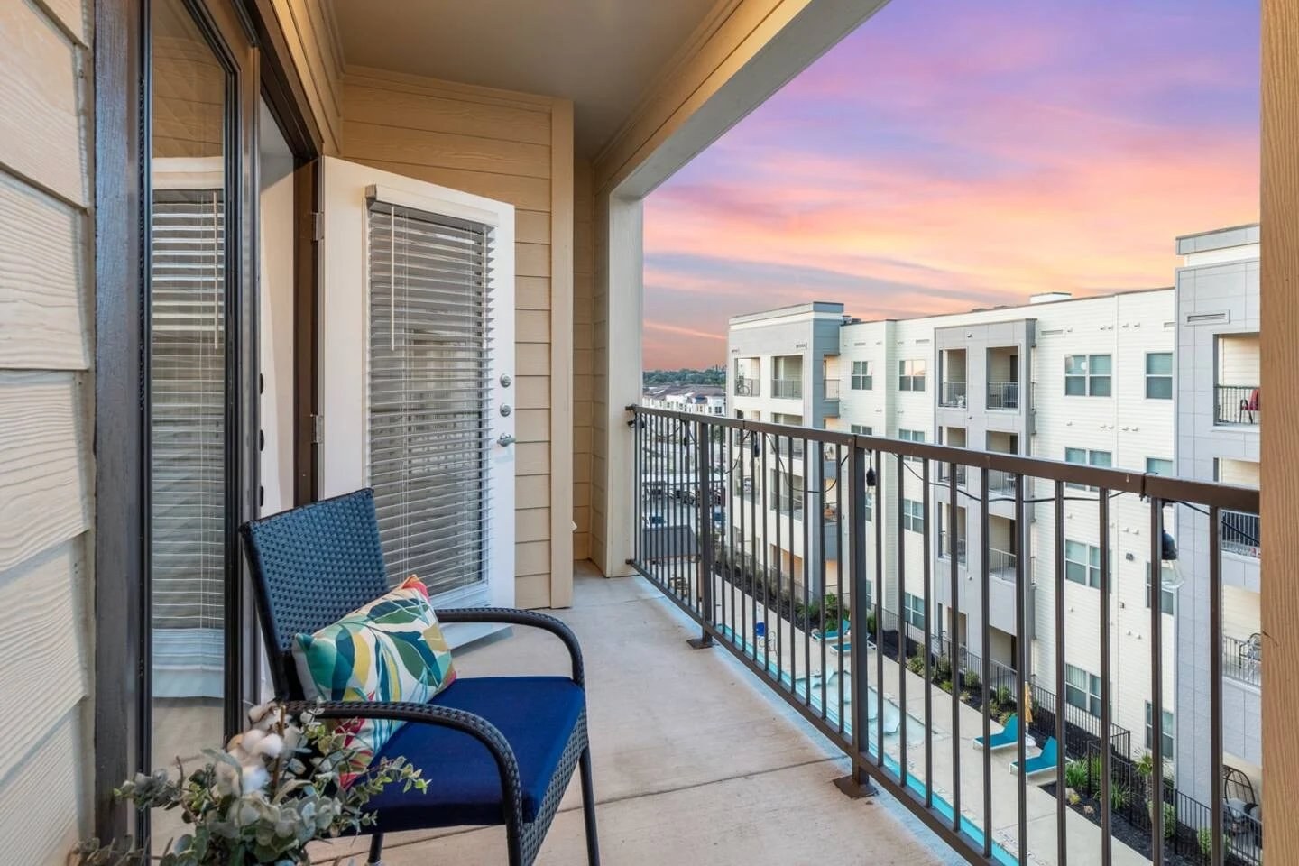 Private balcony seating