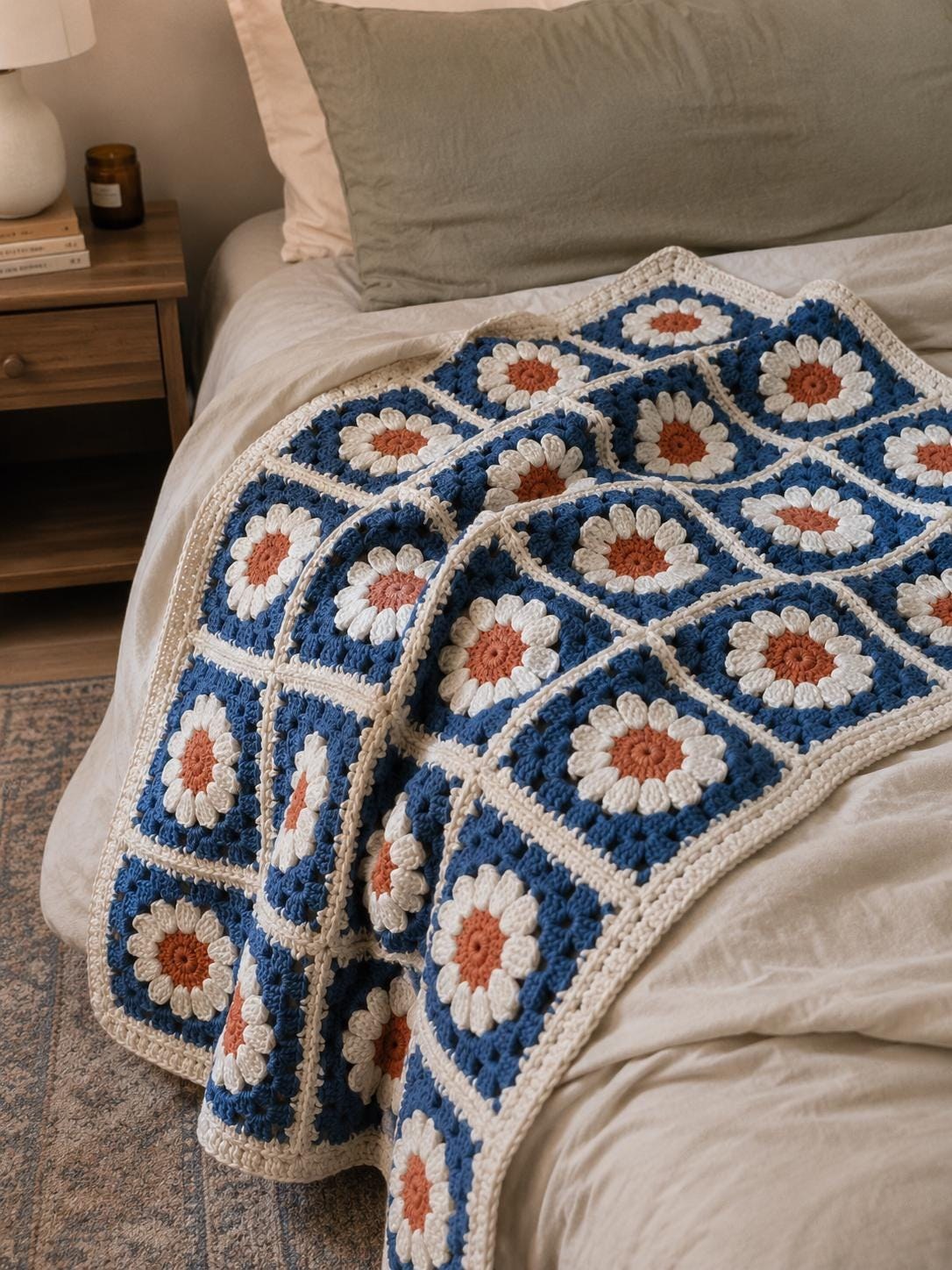Daisy Flower Granny Square, view 5