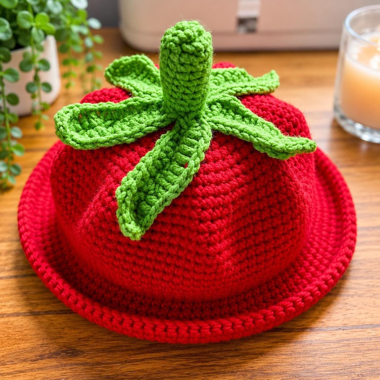 Crochet Tomato Hat Pattern, view 8