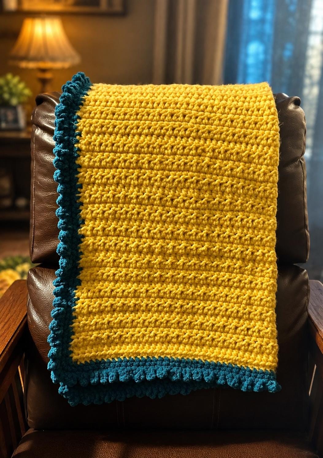 Chunky Crochet Blanket Pattern, view 2