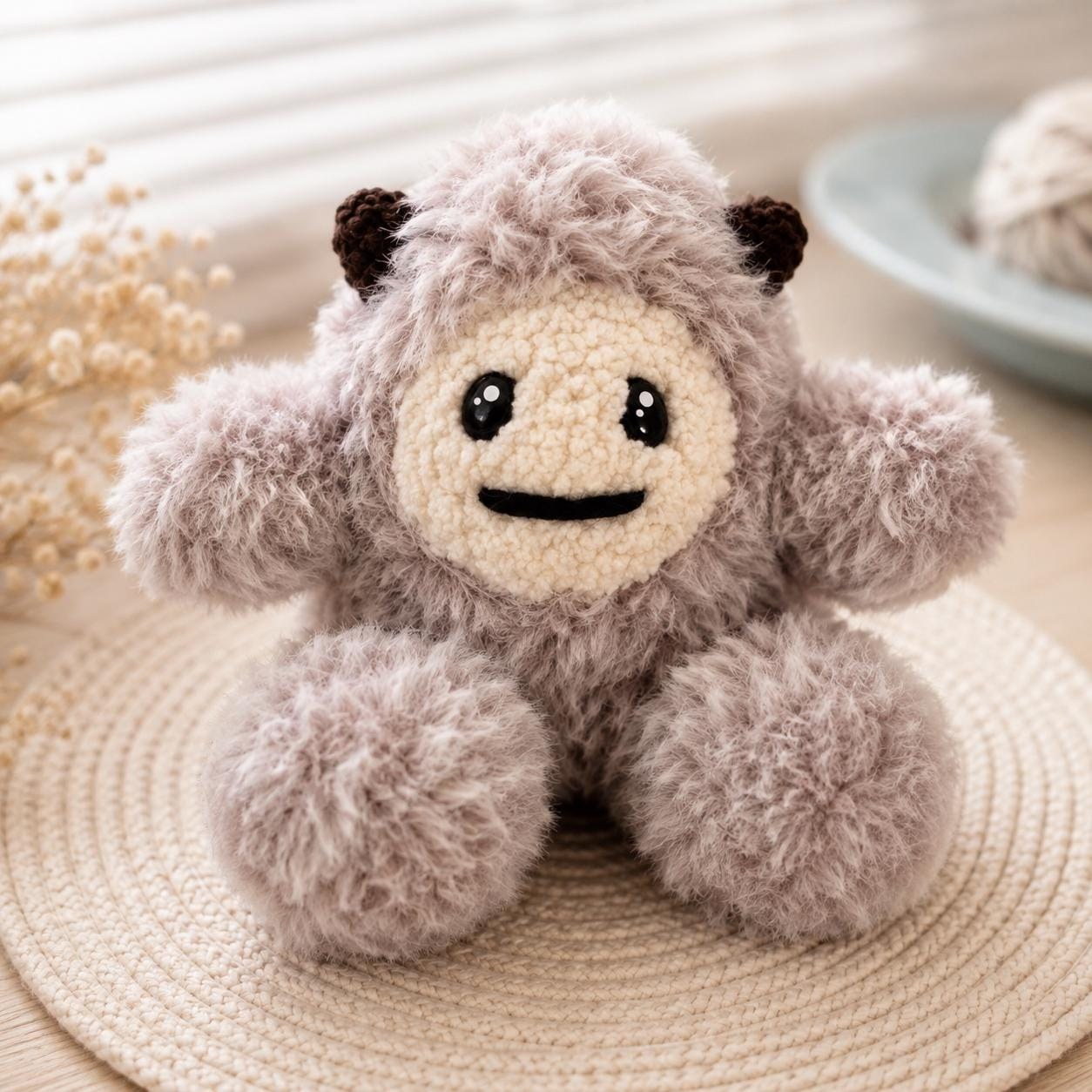 Fluffy Yeti Amigurumi, view 5