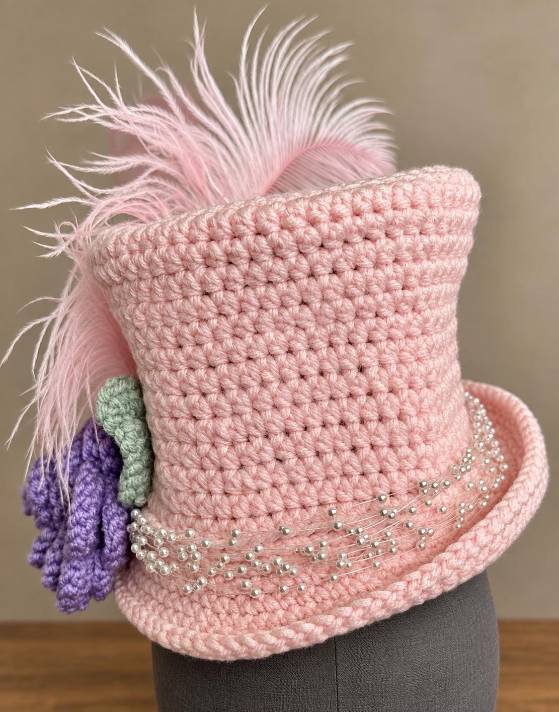 Crochet Victorian Steampunk Hat Base Pattern, view 3