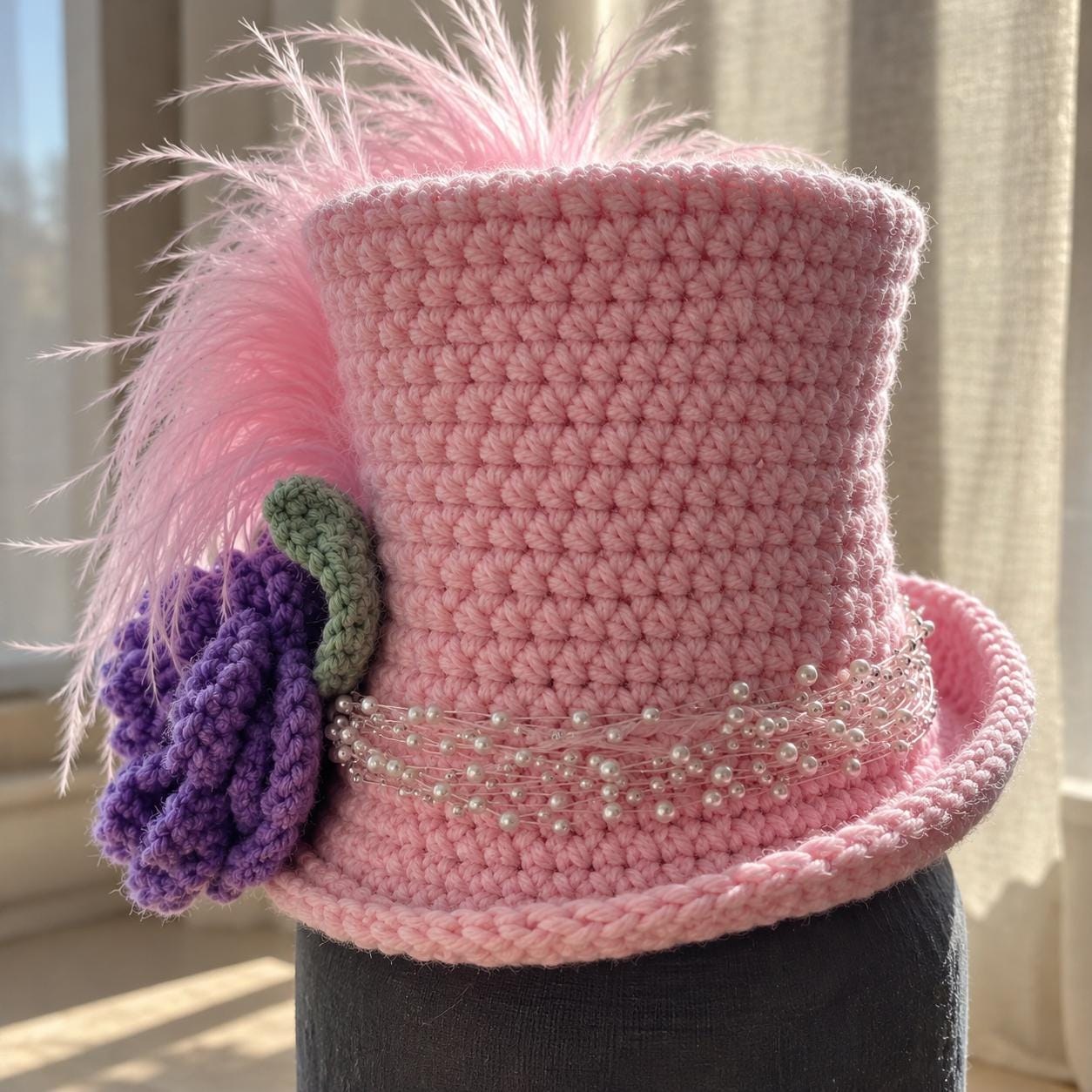 Crochet Victorian Steampunk Hat Base Pattern, view 4
