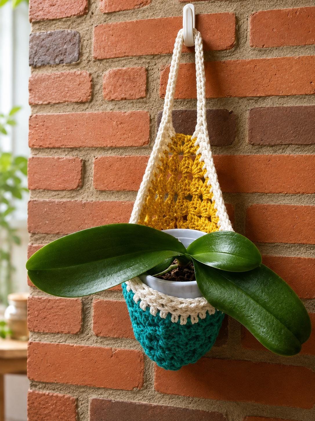 Crochet Hanging Plant Holder Pattern, view 6