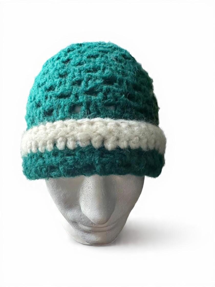 Chunky Granny Square Beanie, view 5