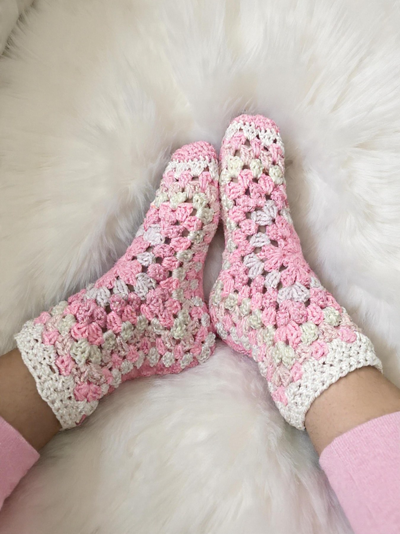 Crochet Granny Slippers Pattern