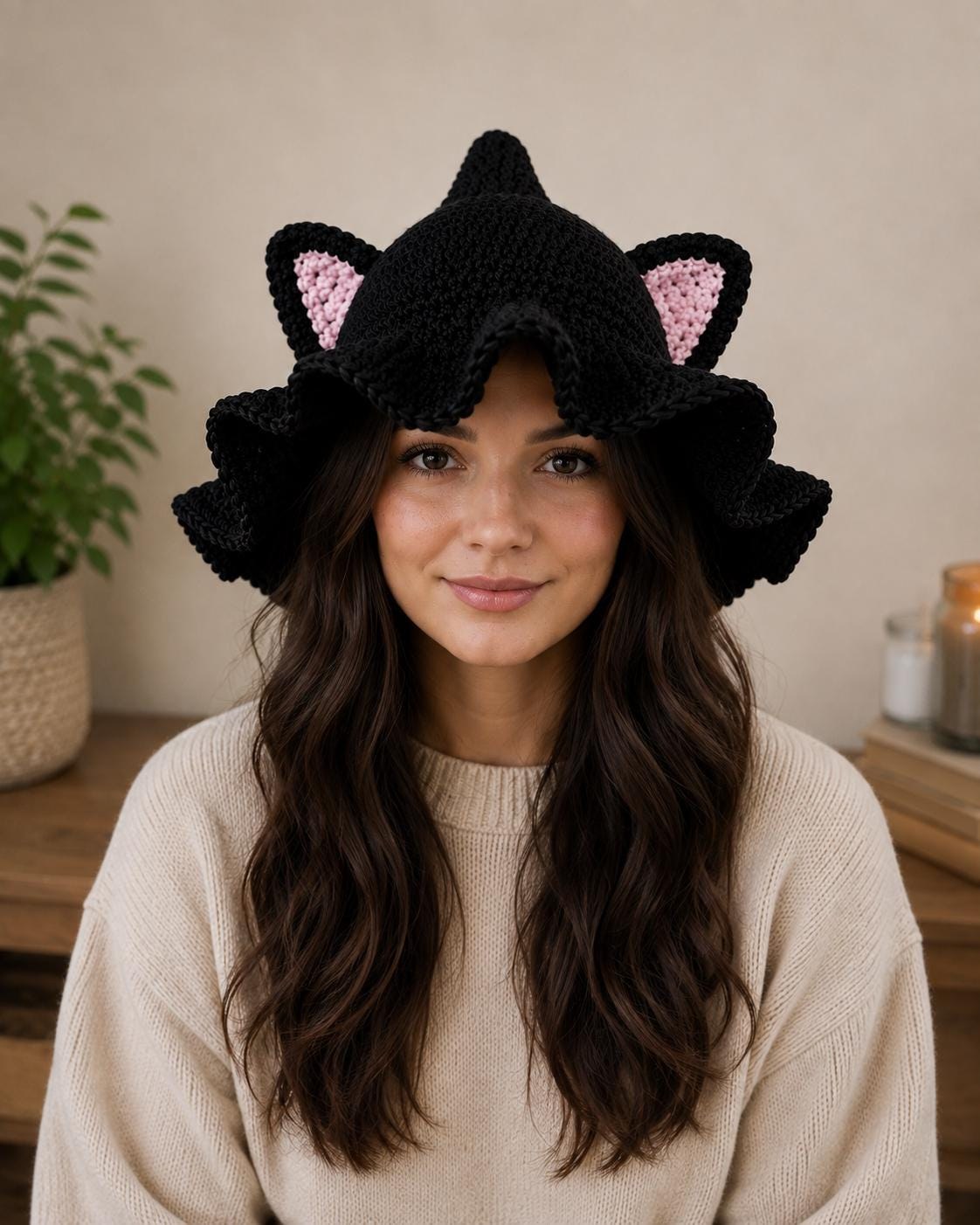 Fantasy Cat Witch Hat
