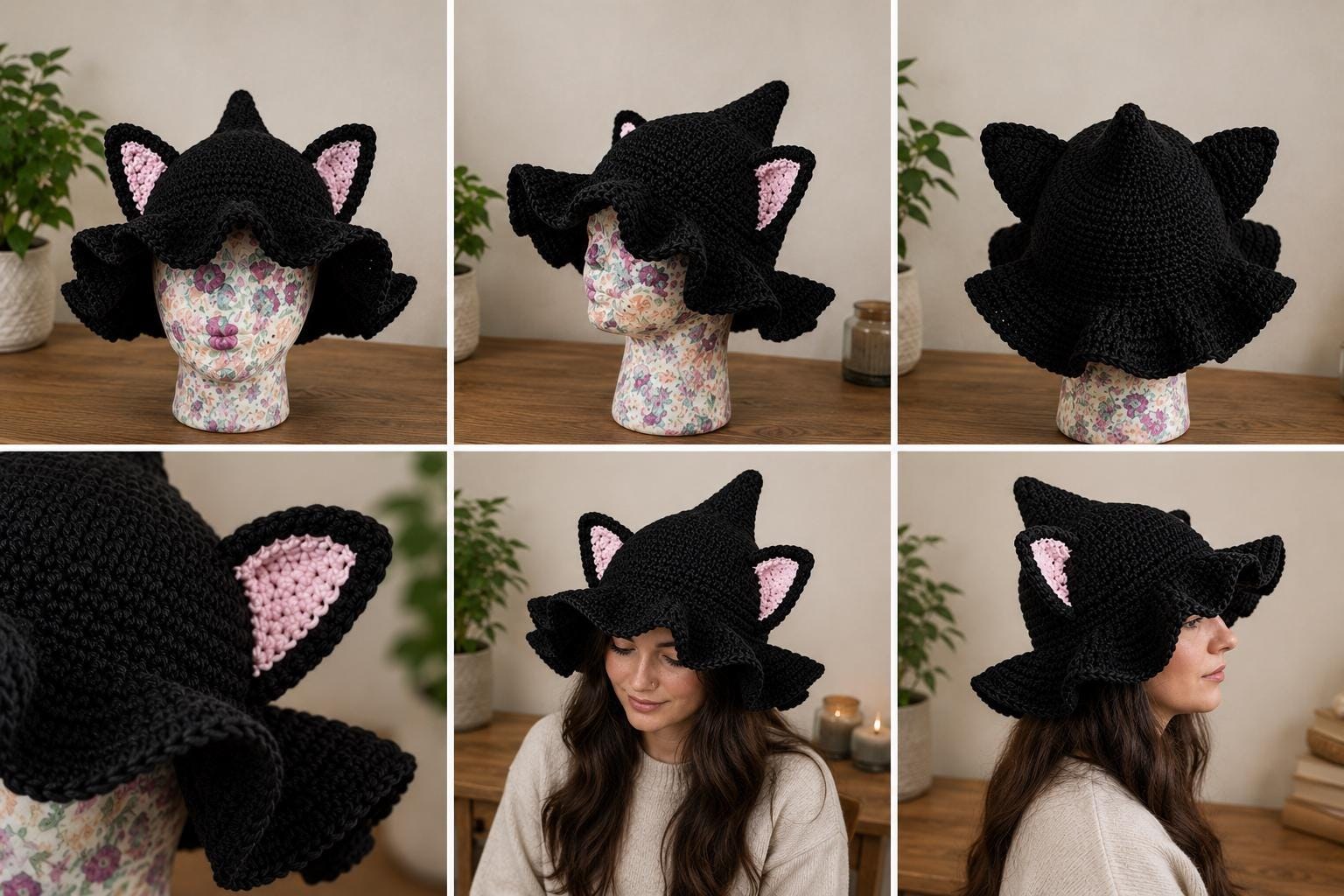 Fantasy Cat Witch Hat, view 4