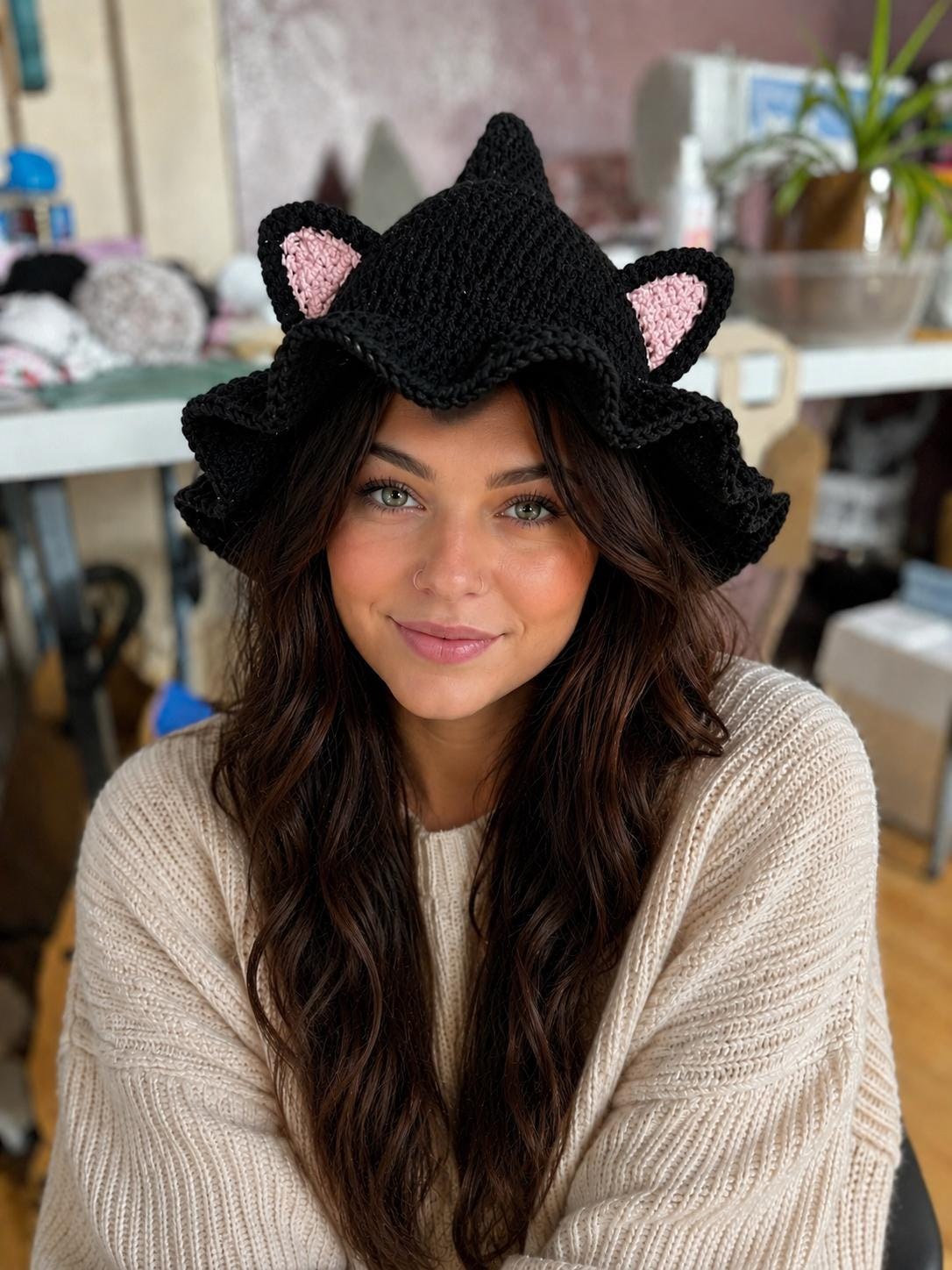 Fantasy Cat Witch Hat, view 5