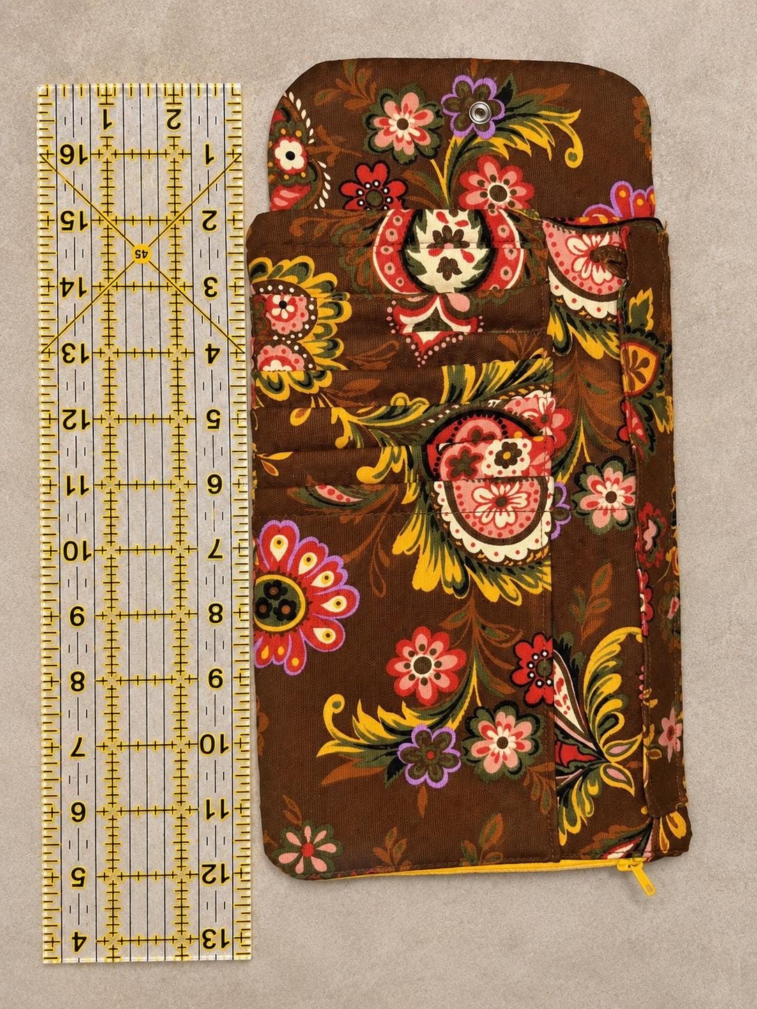 Floral Paisley Crochet Hook Organizer, view 14