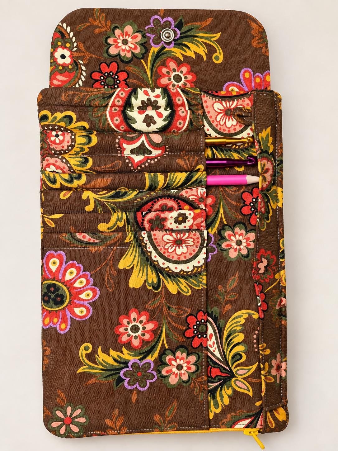 Floral Paisley Crochet Hook Organizer, view 3