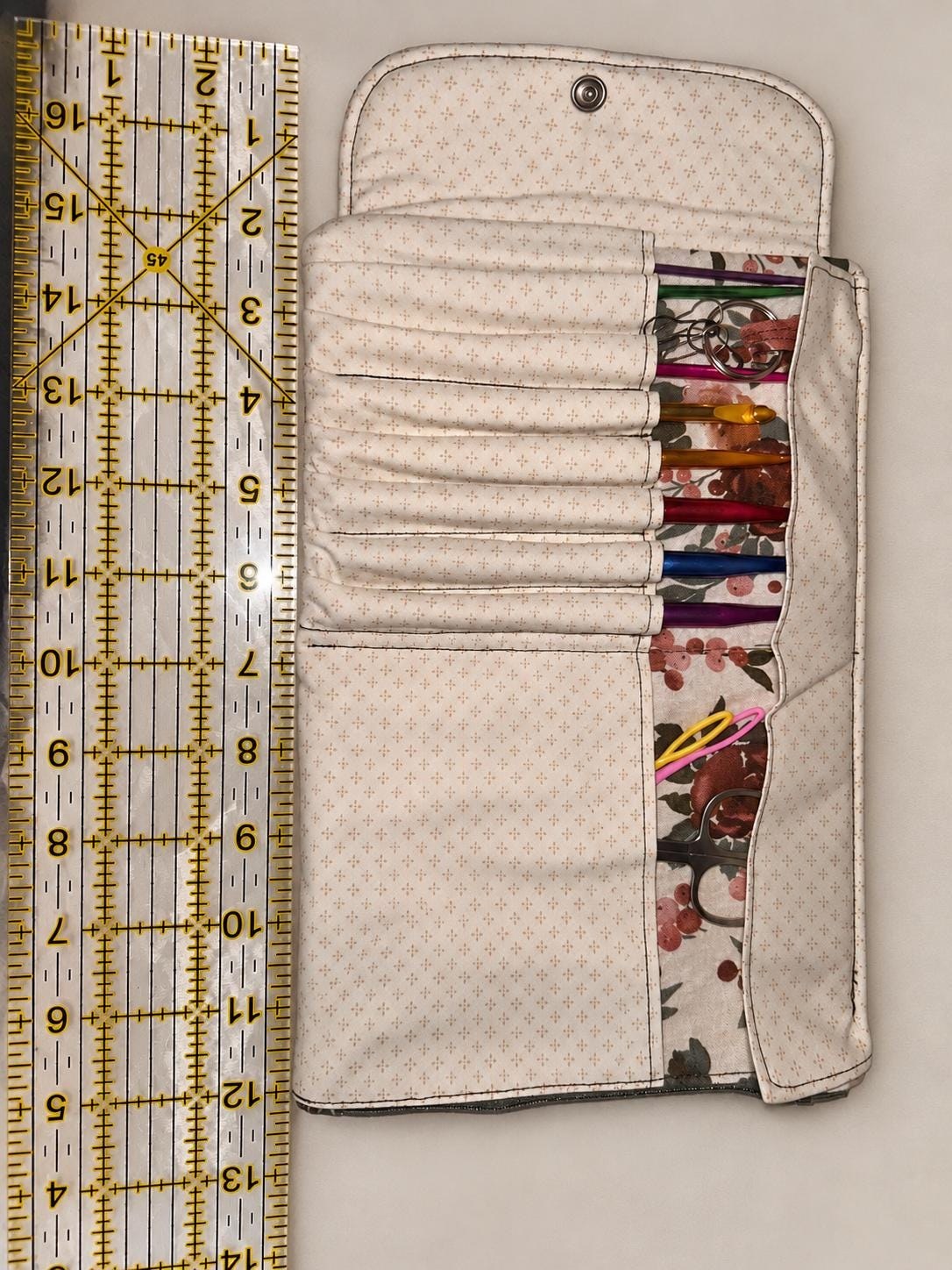 Floral Crochet Hook Case, view 12