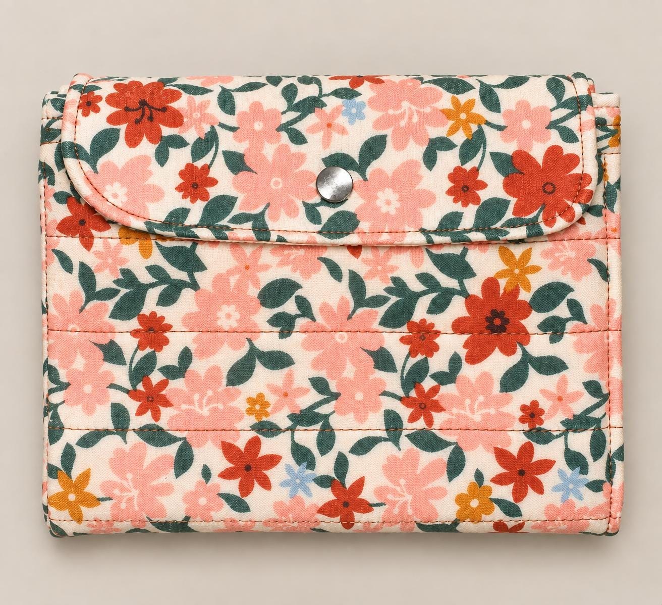 Quilted Floral Crochet Hook Case