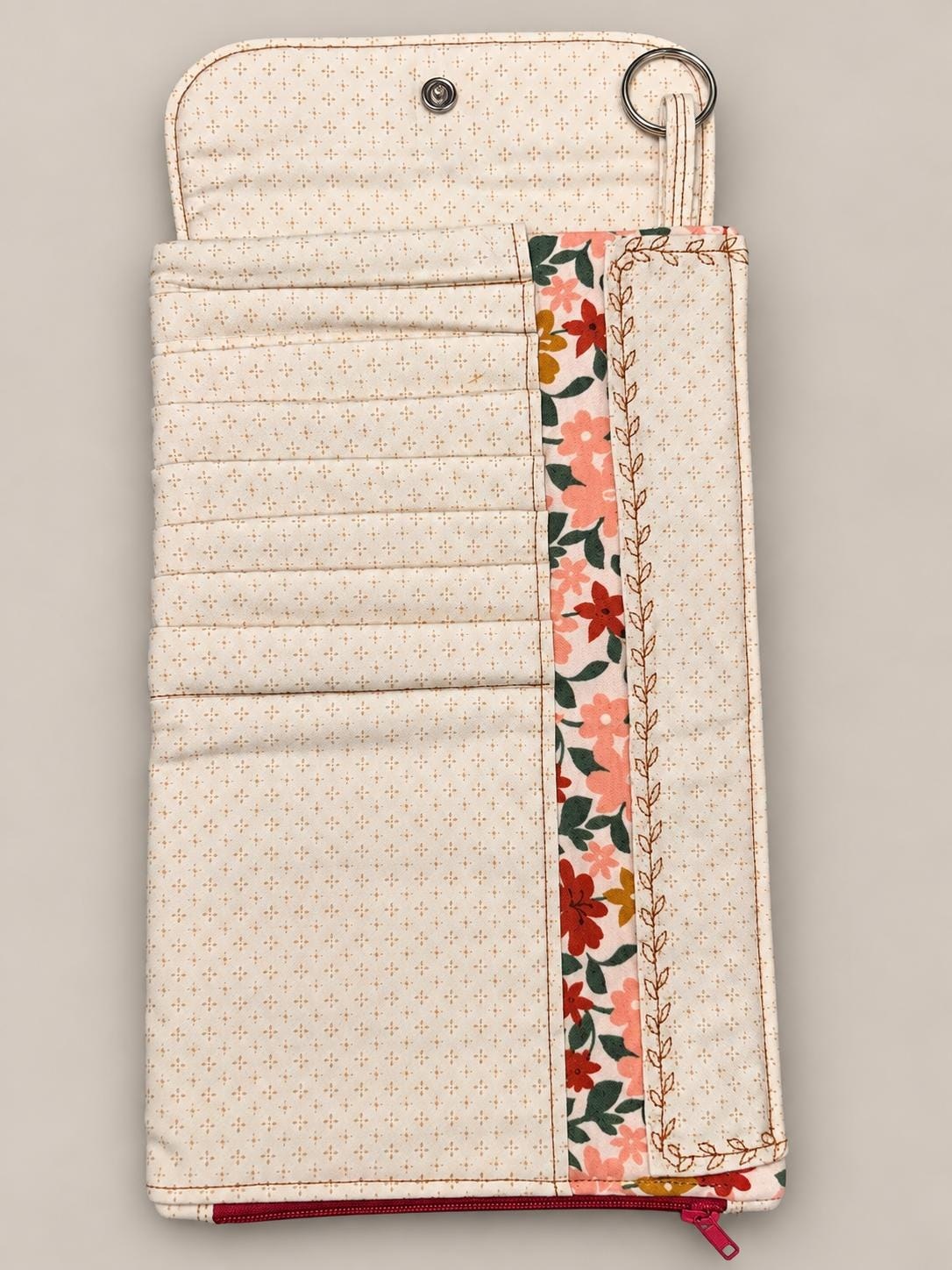 Quilted Floral Crochet Hook Case, view 5