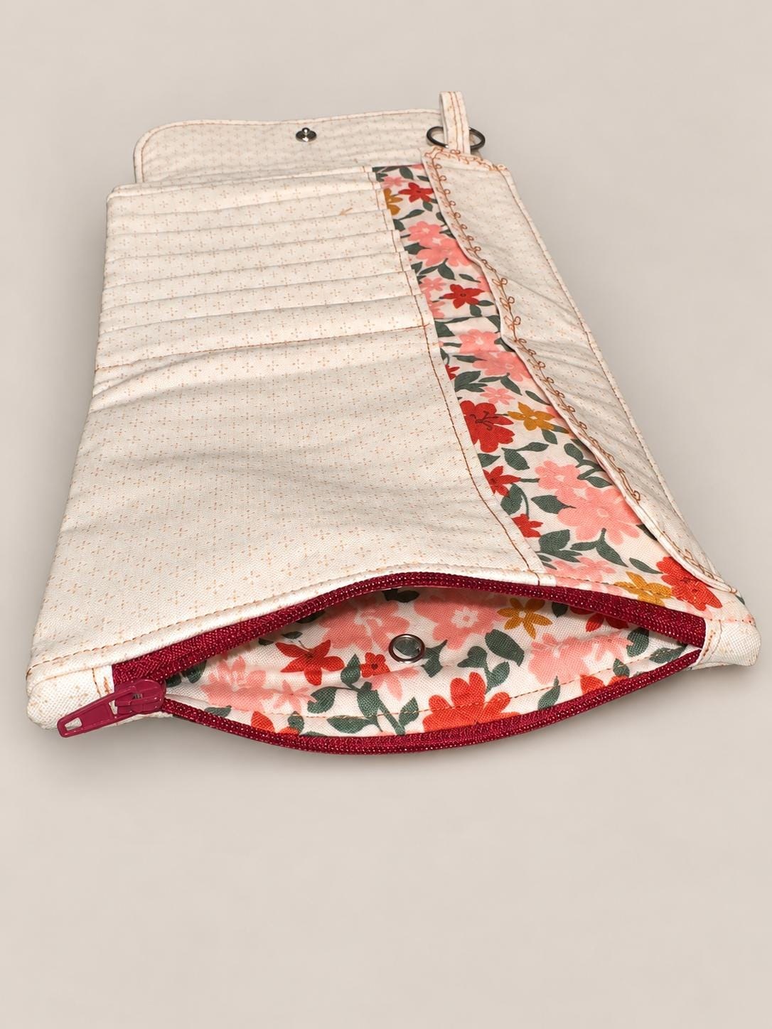 Quilted Floral Crochet Hook Case, view 7