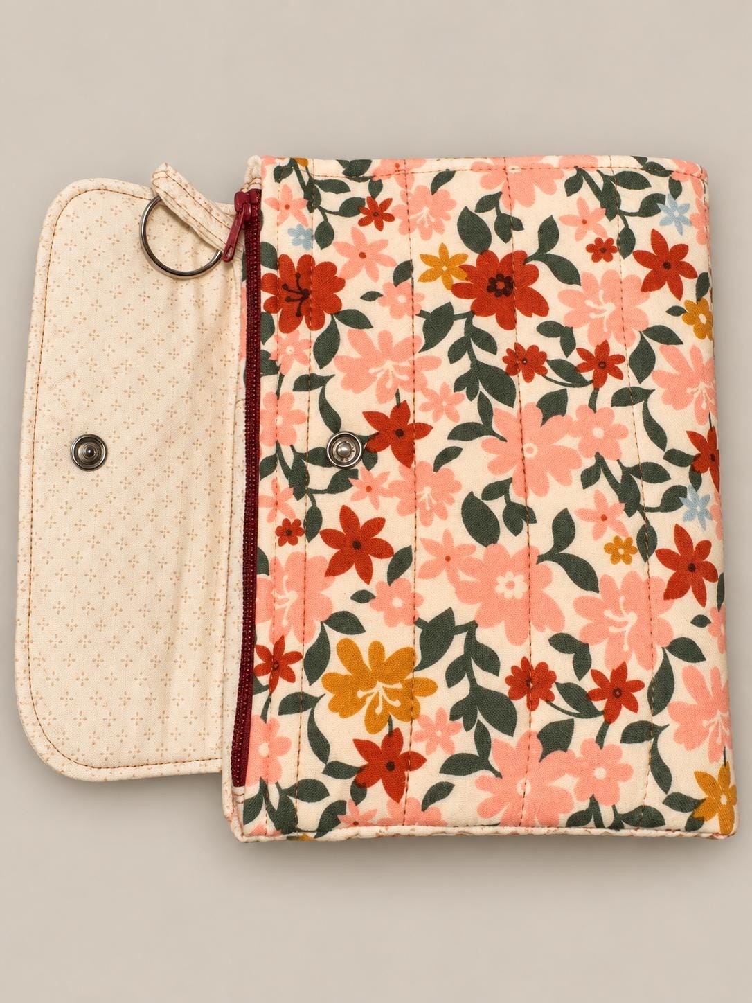 Quilted Floral Crochet Hook Case, view 9