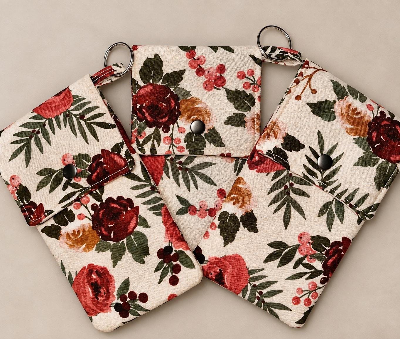 Floral Snap Pouch, view 12