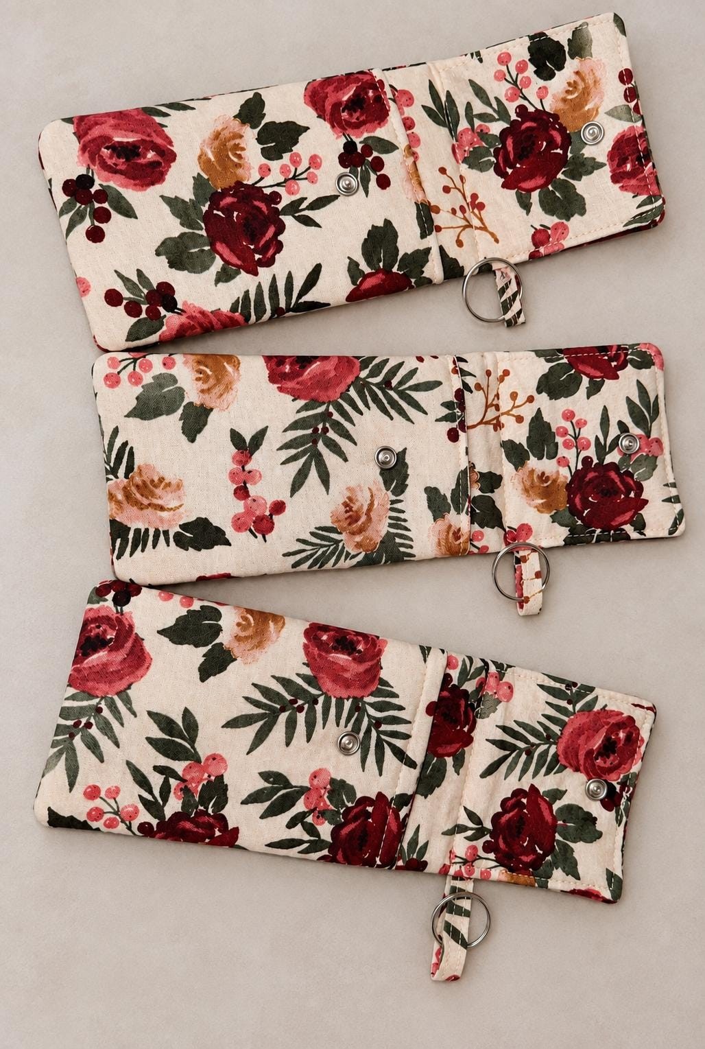 Floral Snap Pouch, view 3