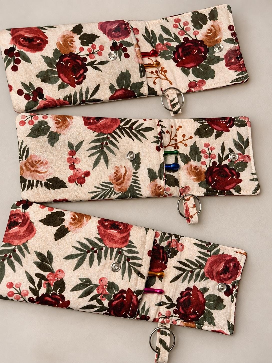 Floral Snap Pouch, view 4