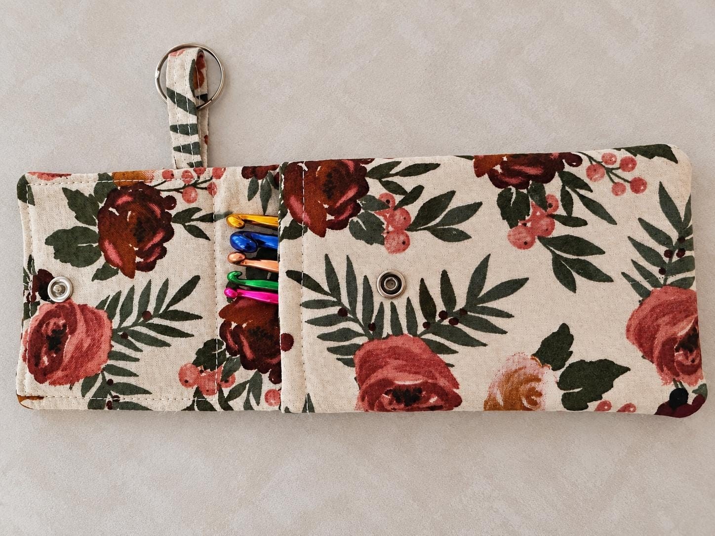 Floral Snap Pouch, view 6