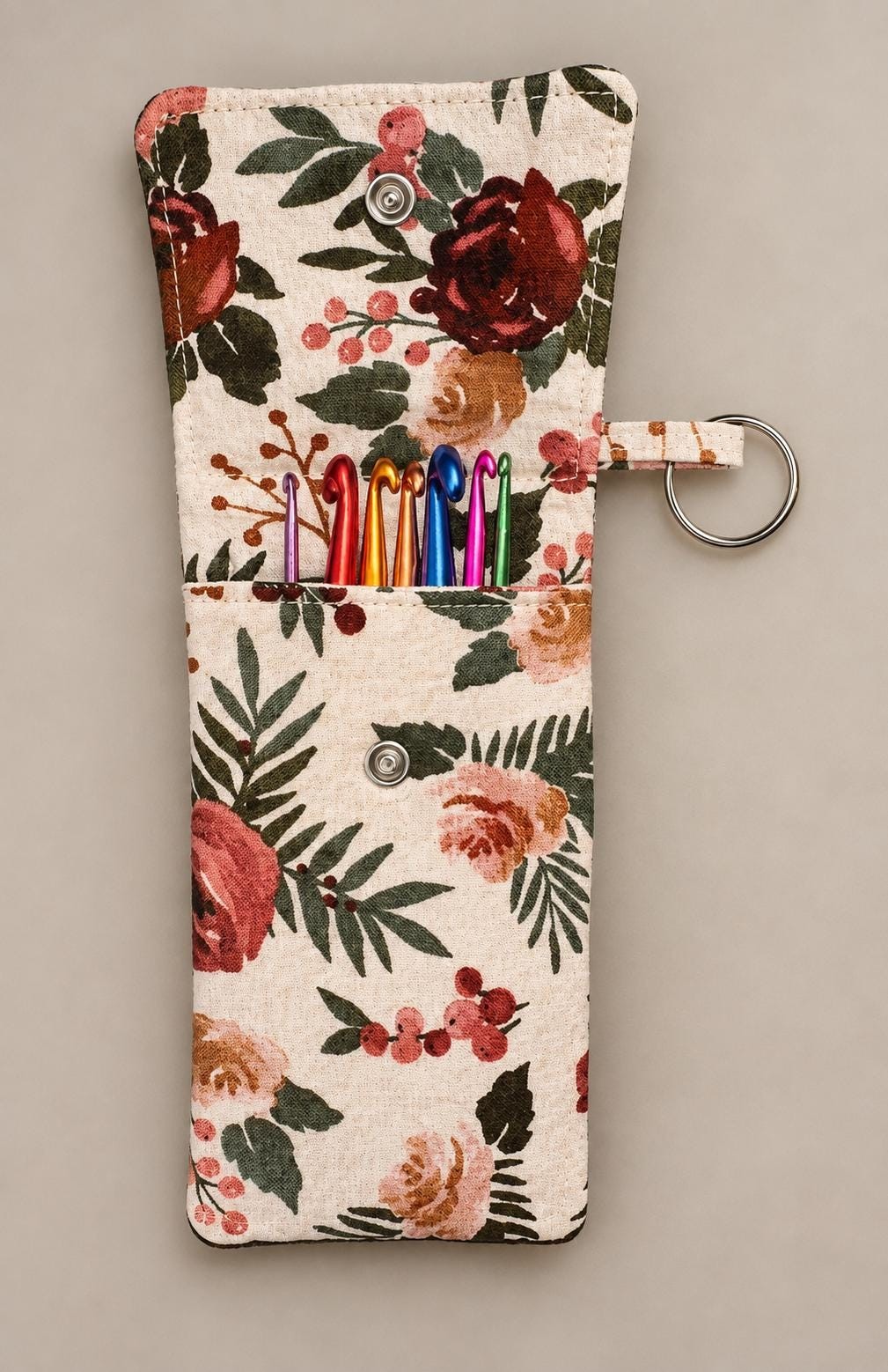 Floral Snap Pouch, view 8