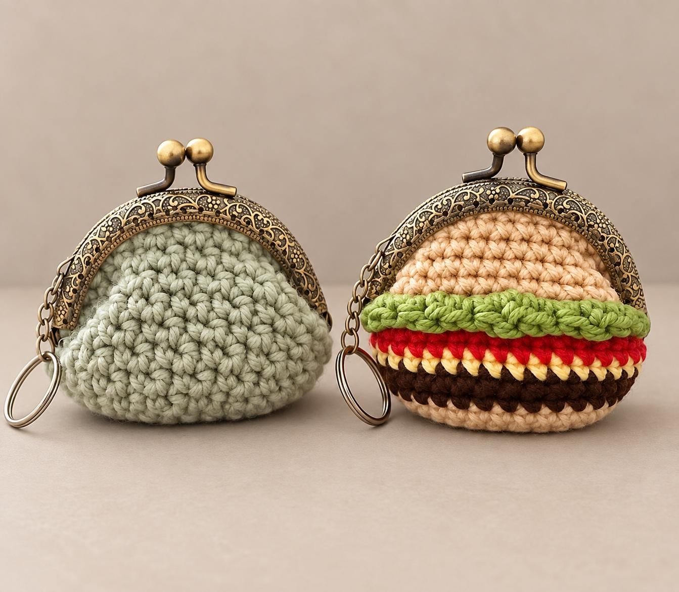 Crochet Kiss-Lock Coin Purse