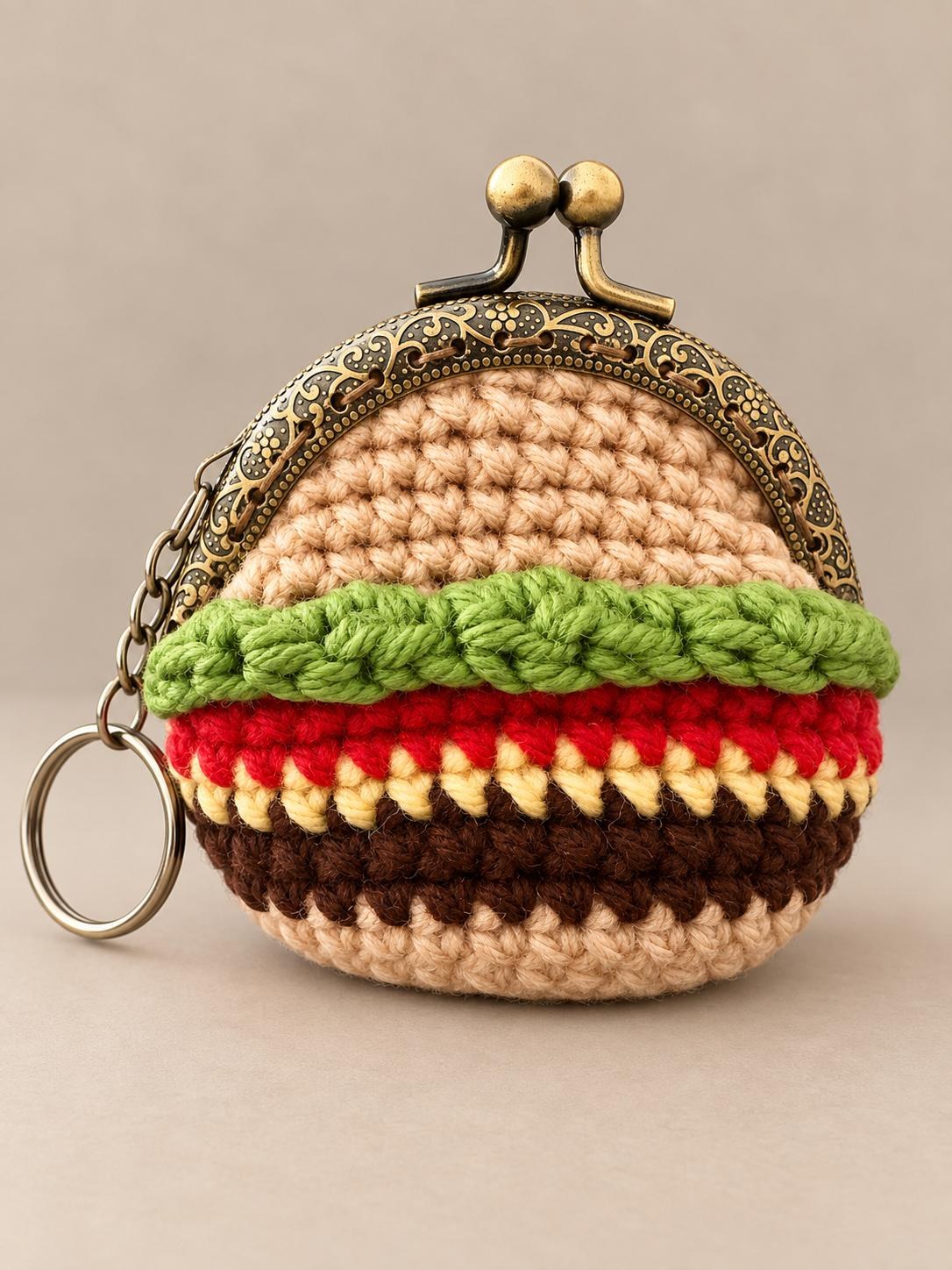 Crochet Kiss-Lock Coin Purse, view 6