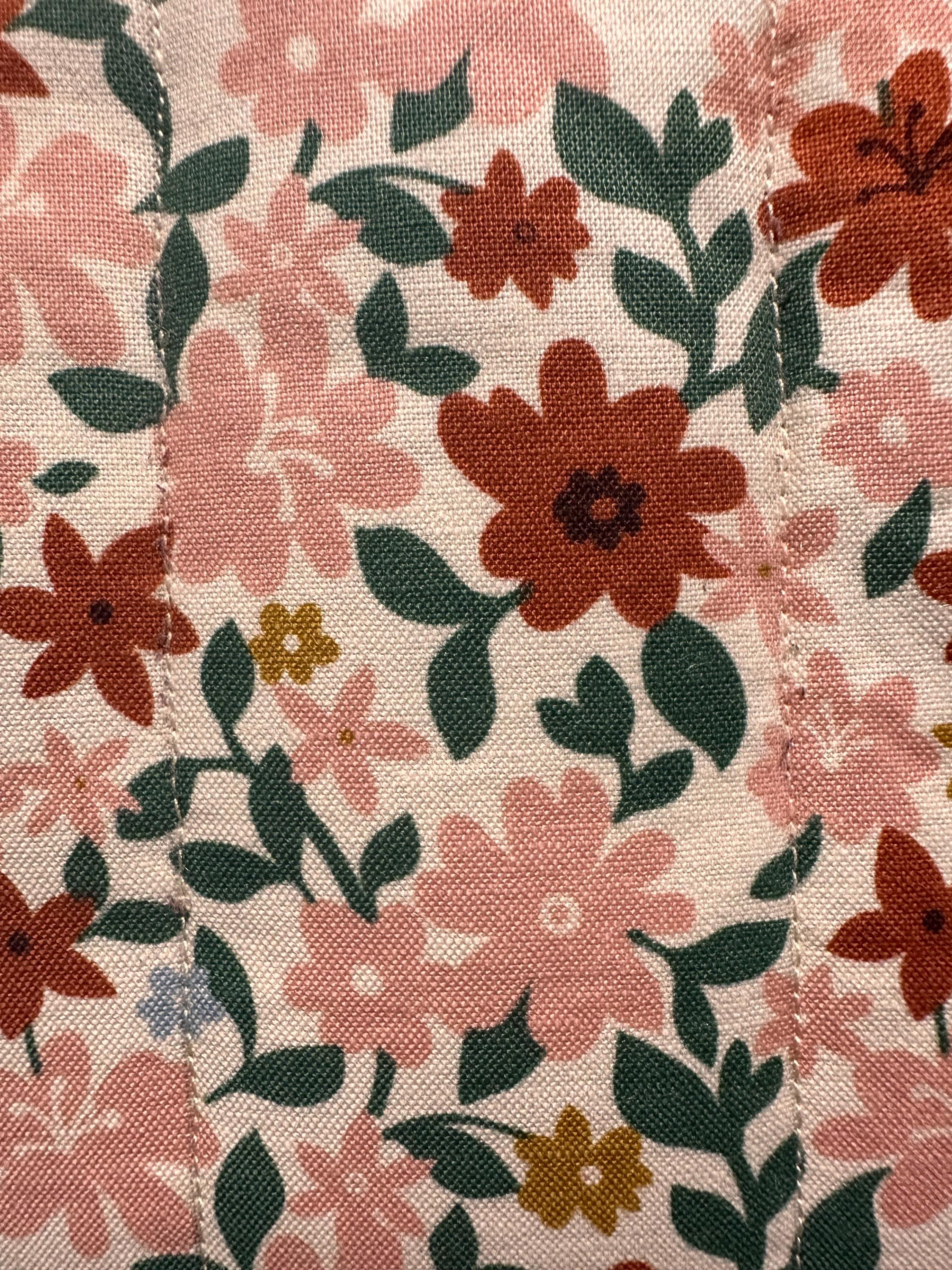 Floral Quilted Zipper Pouch, view 9