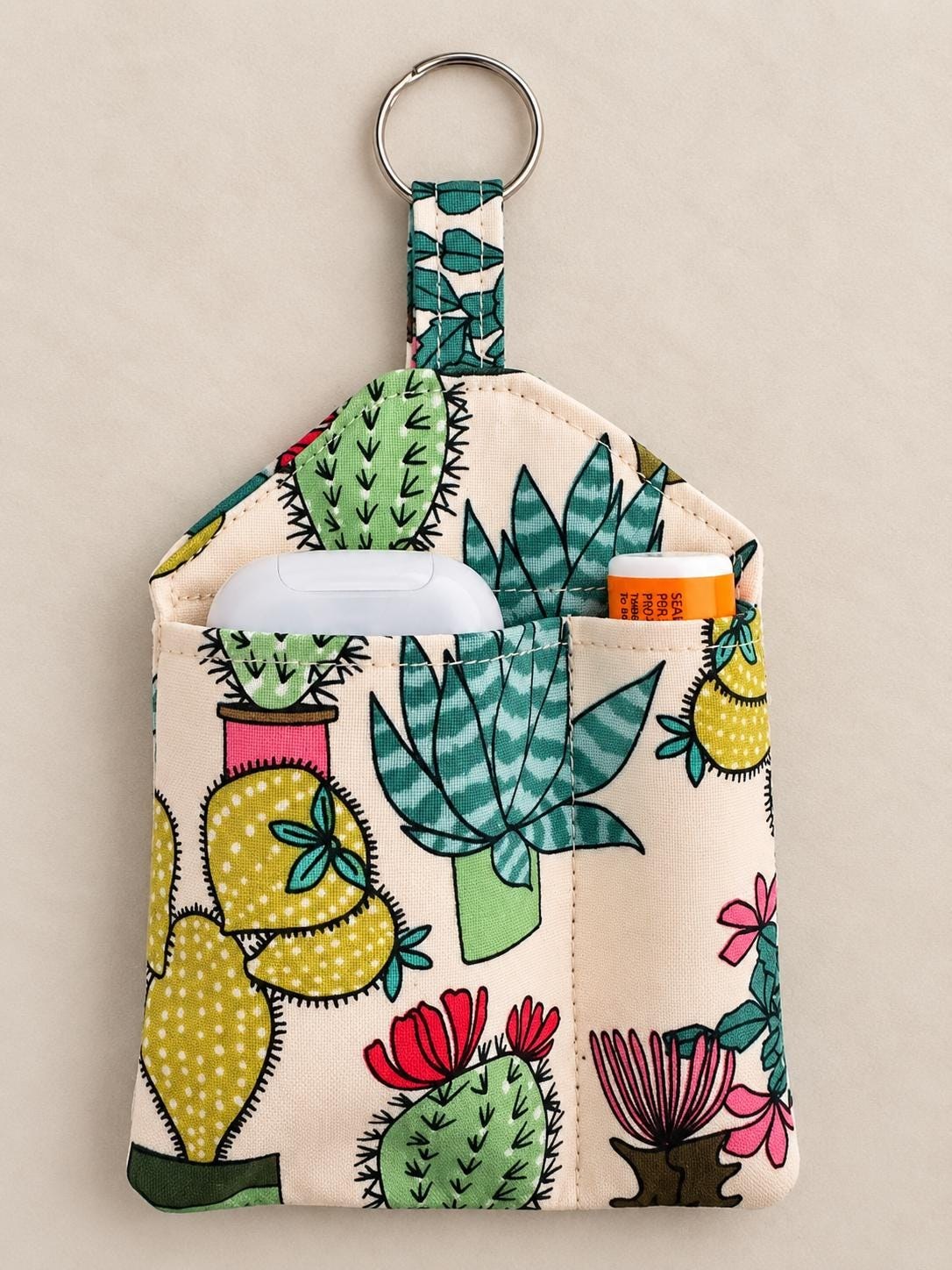 2-in-1 Sanitizer & Lip Balm Holder Pattern, view 3