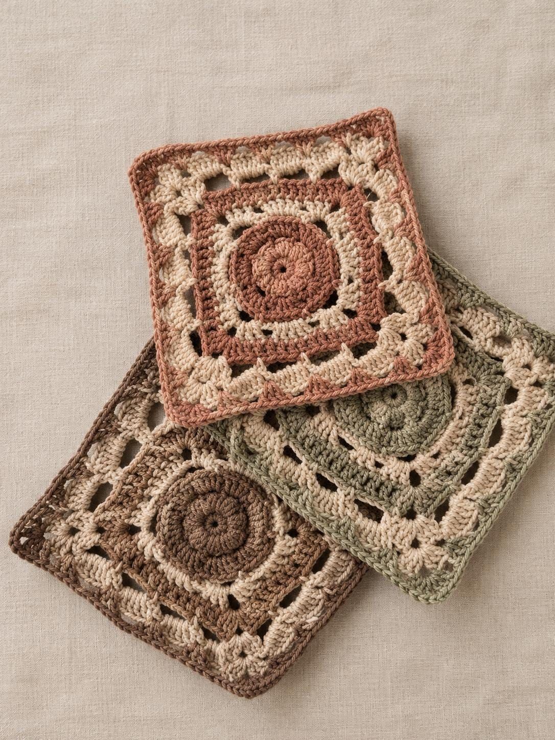Heirloom Bloom Floral Granny Square, view 3