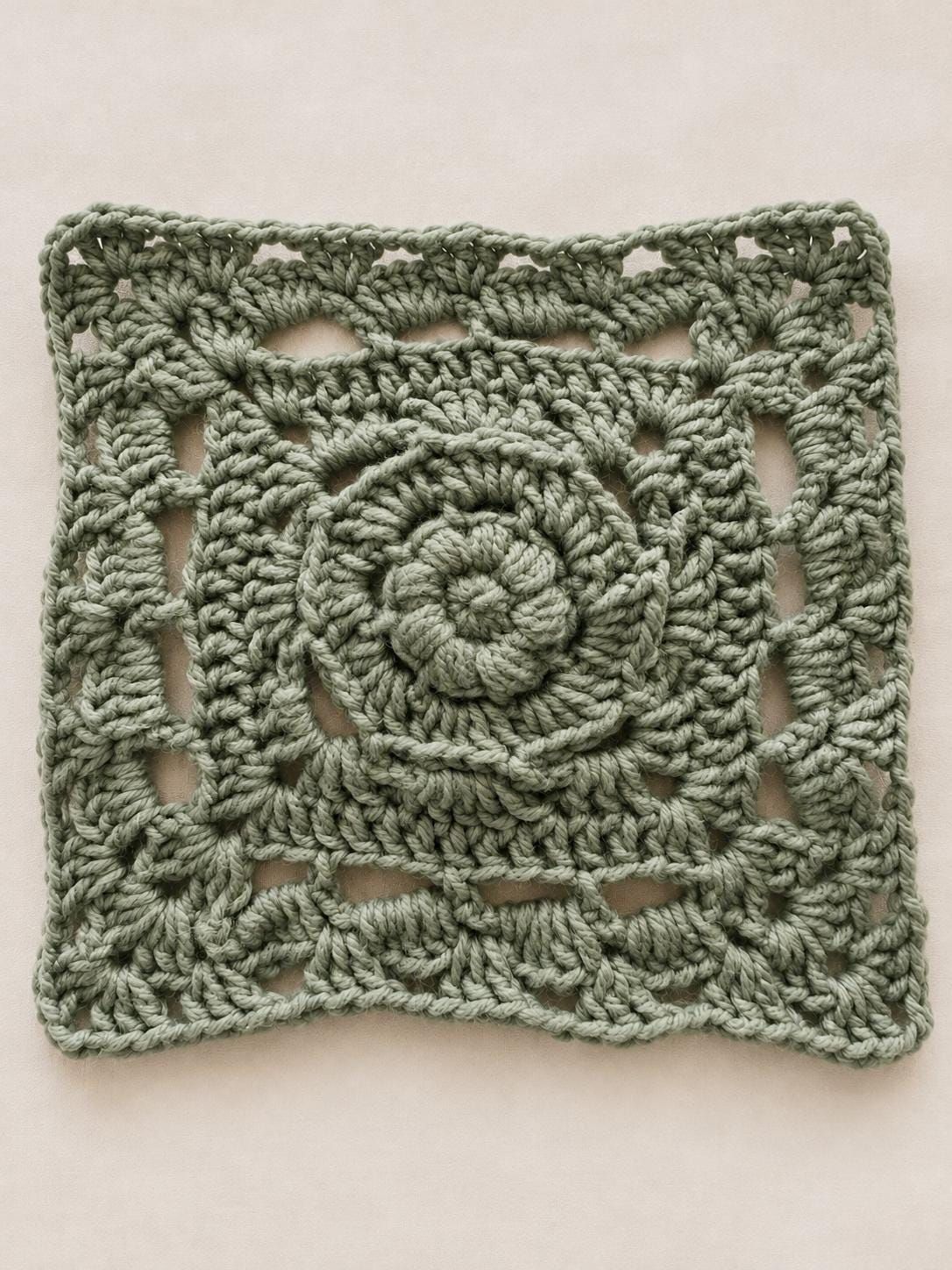 Heirloom Bloom Floral Granny Square, view 5