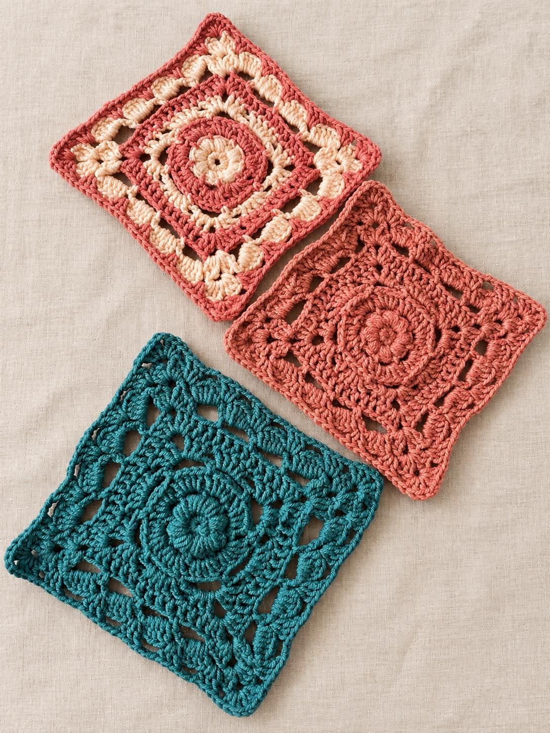 Heirloom Bloom Floral Granny Square, view 6