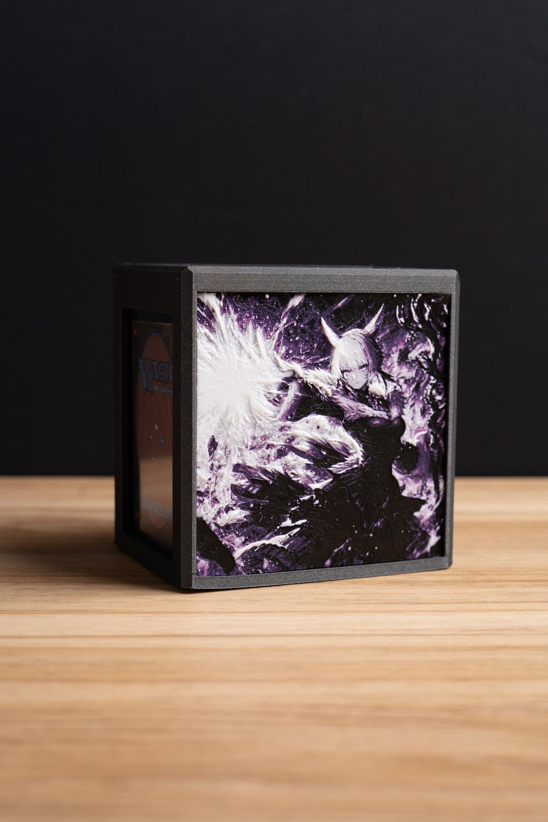 Final Fantasy themed Commander deck box with custom artwork