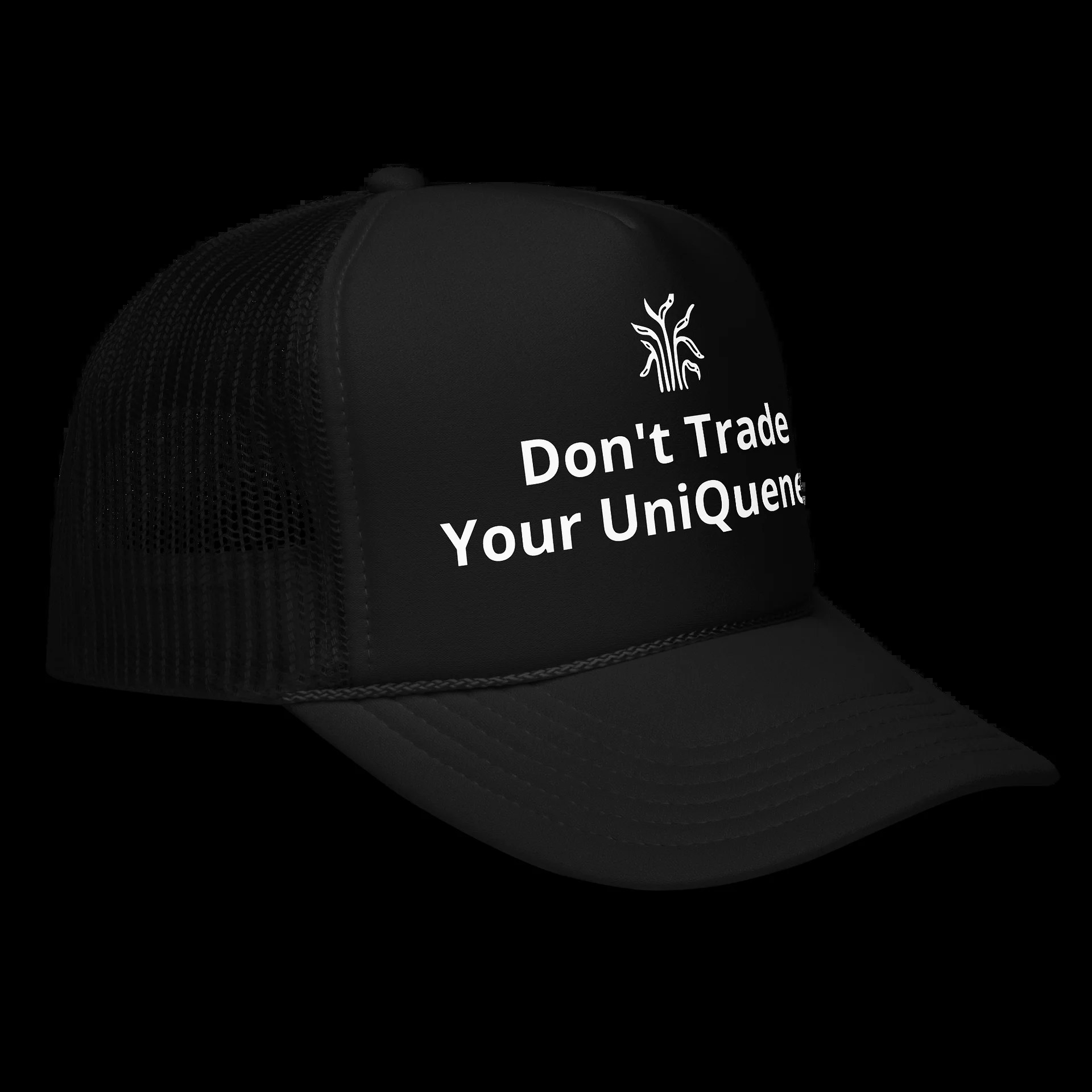 Don’t Trade Your Uniqueness Trucker Hat product view