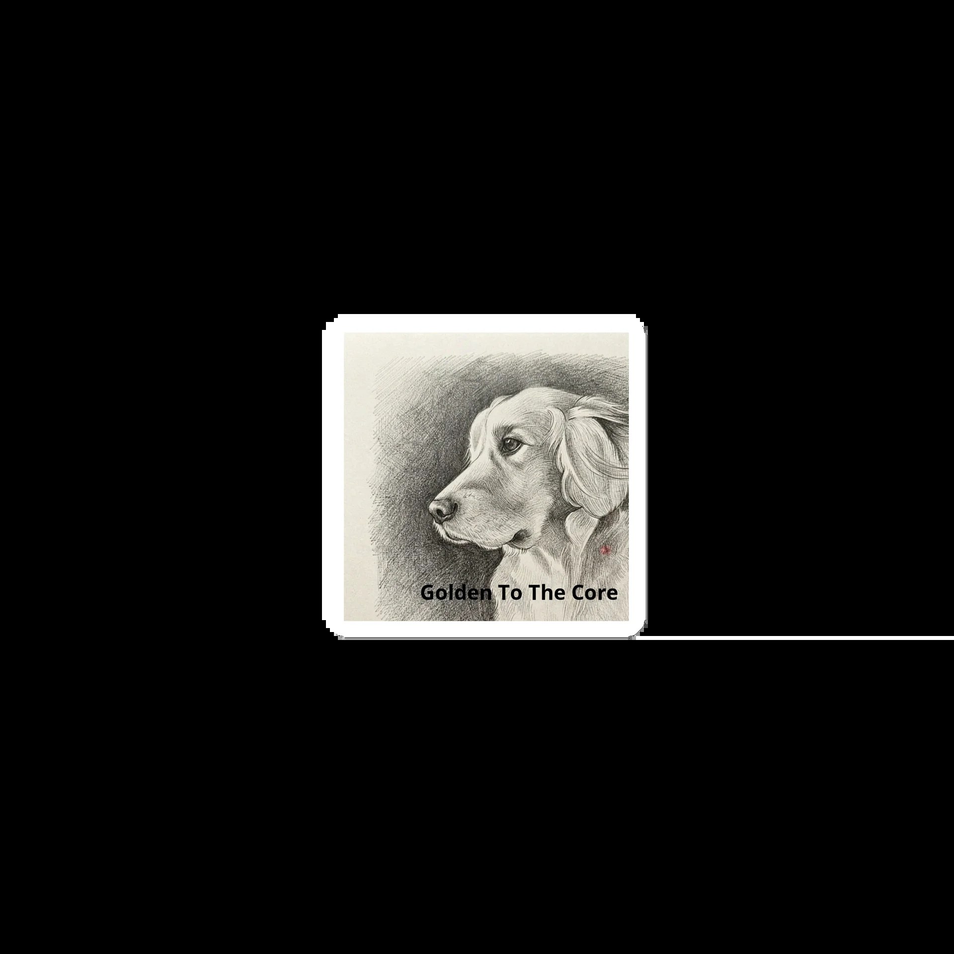 Golden To The Core Dog Magnet product view